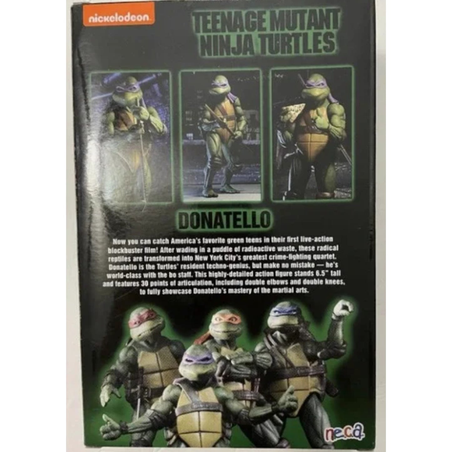 Teenage Mutant Ninja Turtle Donatello Action Figure Neca Nickelodeon 2018
