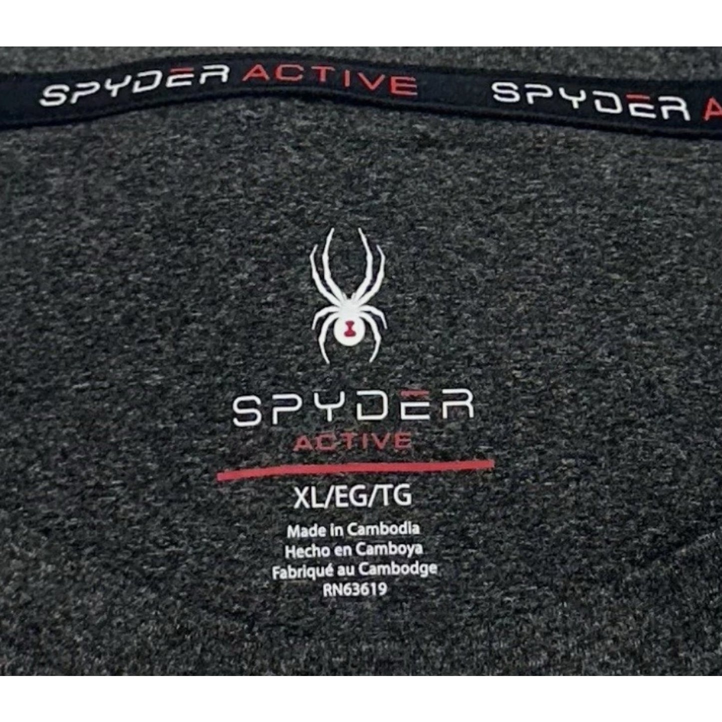 Spyder Active Women's Peached Jersey Long Sleeve Thumbholes Top, Black HR, XL