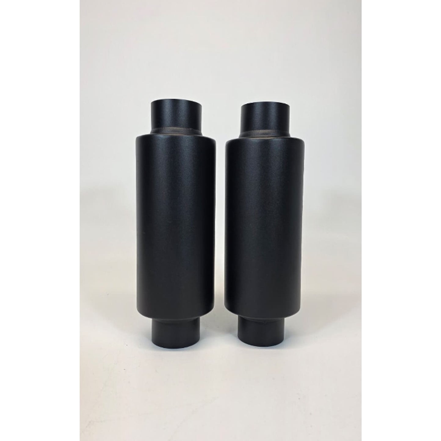 Relaxweex 2 Pcs 2.5" Inlet Exhaust 11.5" Overall Length, Black