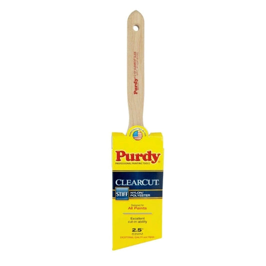 Purdy CLEARCUT Glide 2.5" W ANGLE Trim Paint Brush Stiff Nylon Poly 144152125