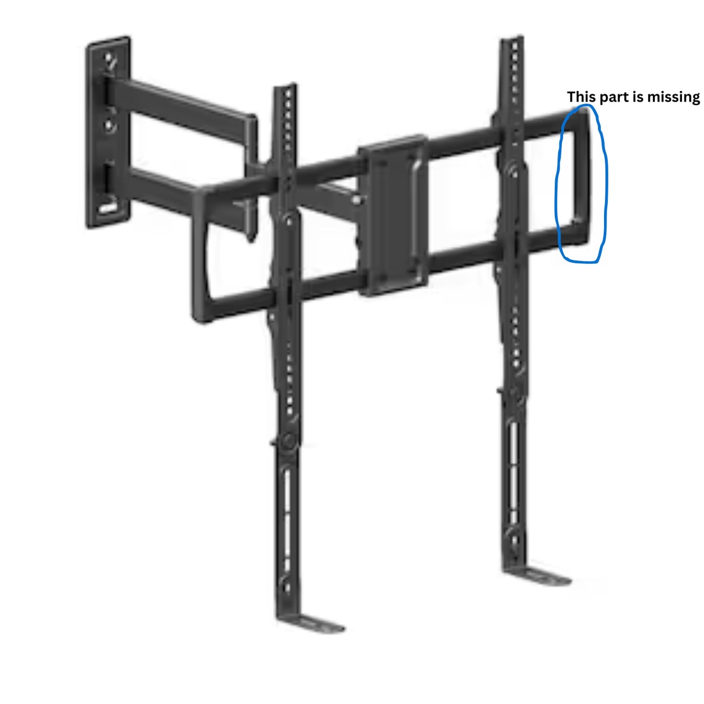 Commercial Electric Full Motion TV Wall Mount for 32 in to 77 in TVs 1010778139