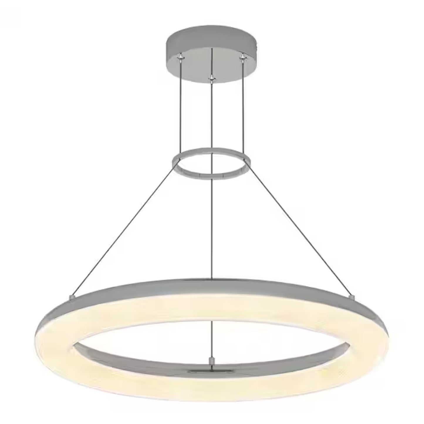 Artika Famous Optical 25-Watt 1 Light Chrome Modern 5 CCT Integrated LED Pendant