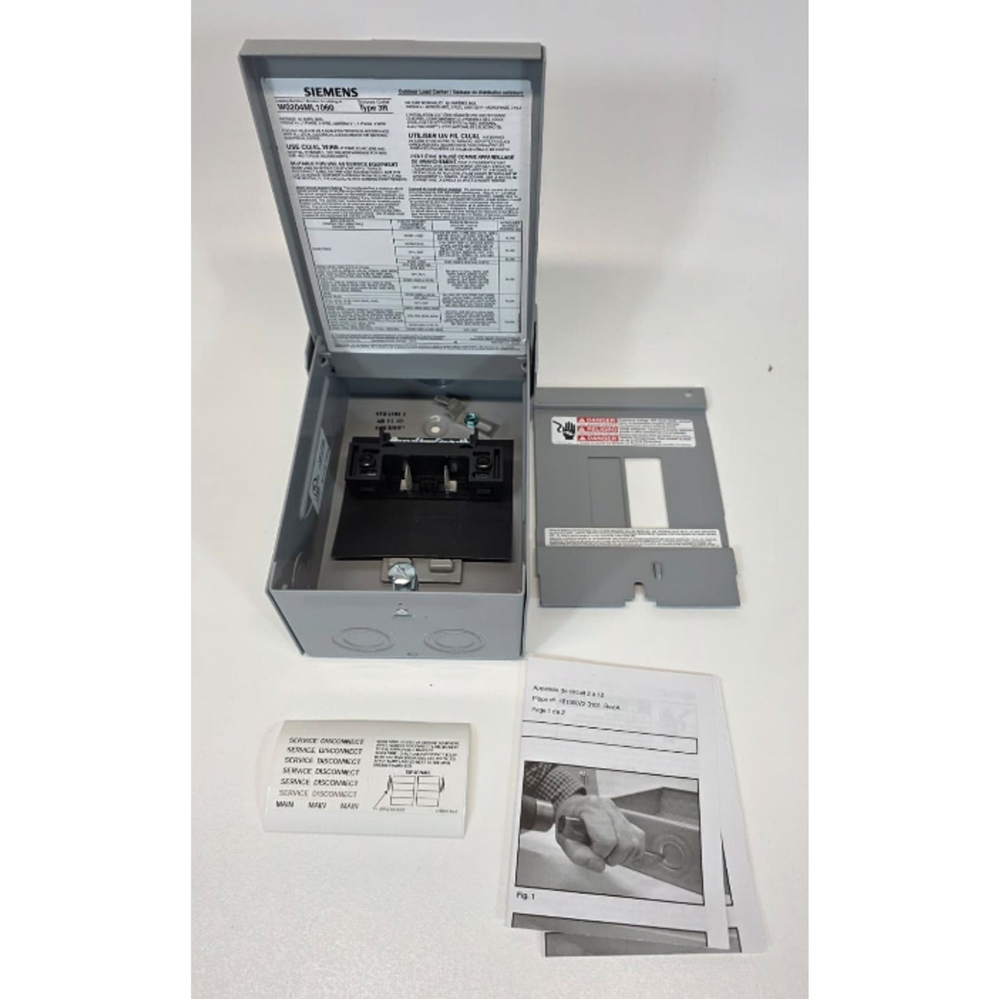 SIEMENS W0204ML1060U EQ 60-Amp 2-Spaces 4-Circuit Outdoor Main Lug Load Center