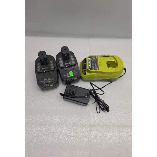 Ryobi ONE+ 18V 2pk 4 Ah Lithium Battery and Charger Kit - PSK006