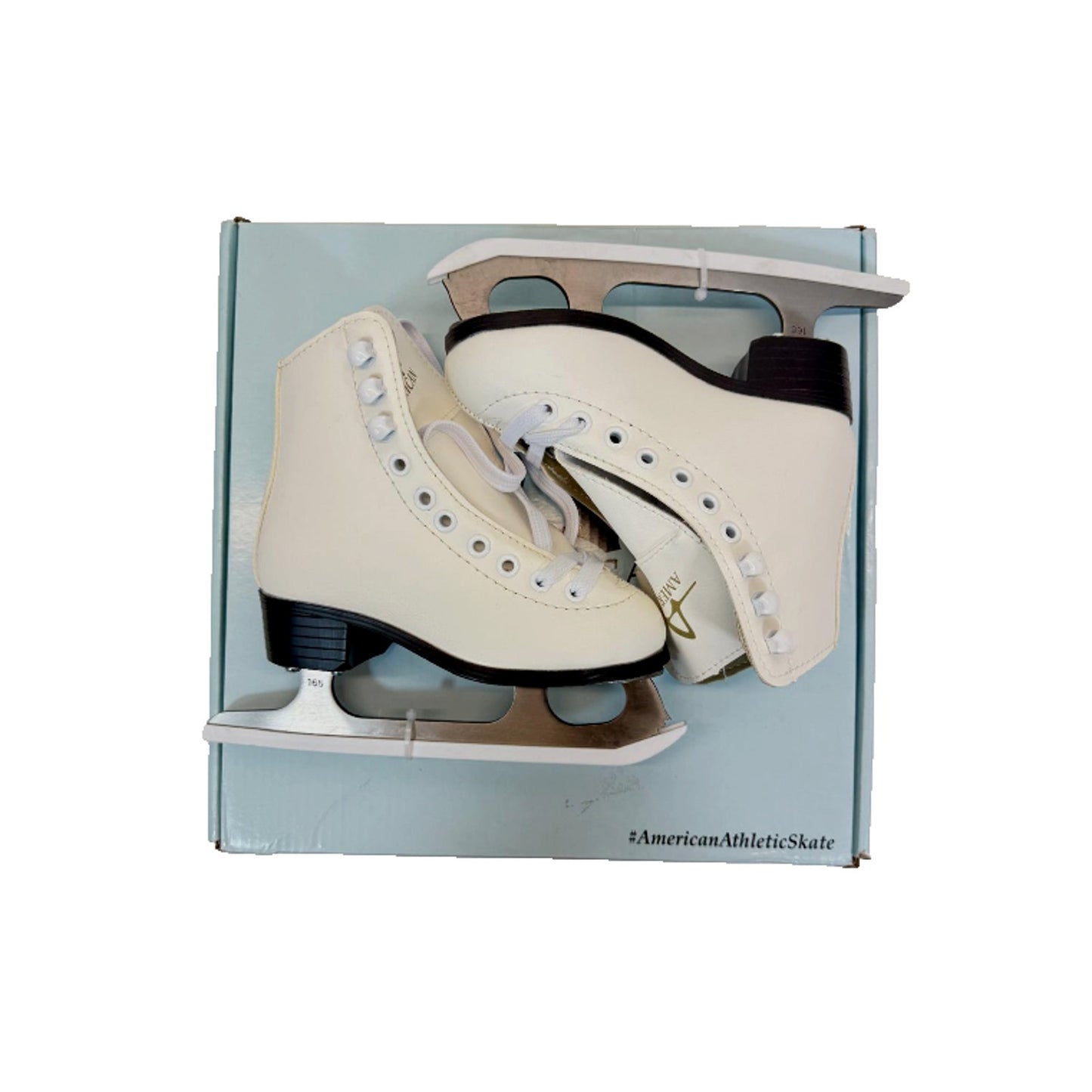 American Athletic Girls Tricot-Lined Ice Skates Size 9