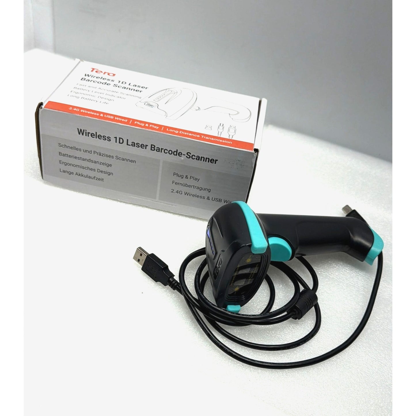 Tera 5100 Laser 1D Wireless Barcode Scanner