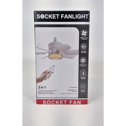 Ceiling Fan with Lights and Remote Control, 3 Colors Dimmable 6 Speeds Ceilin...