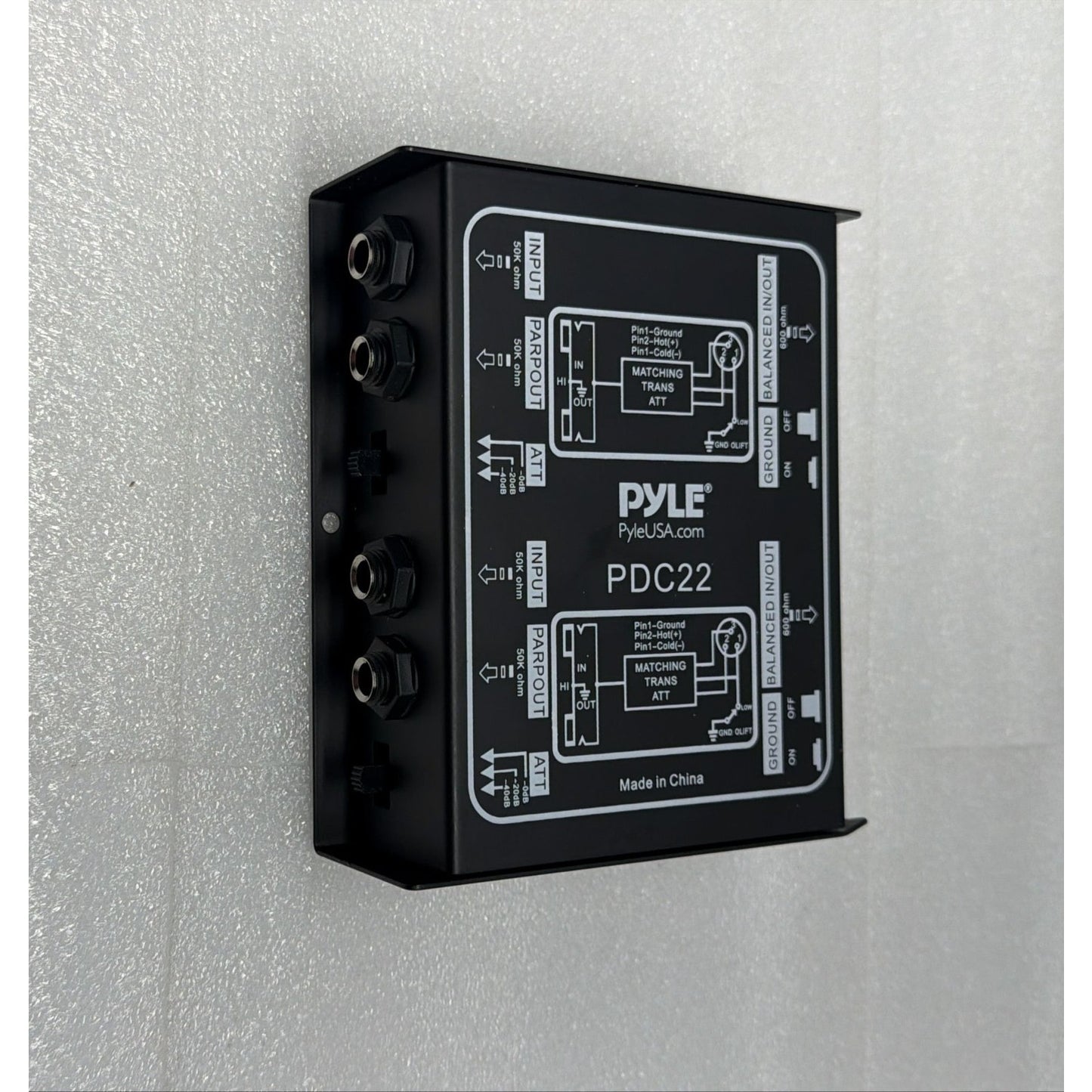 Pyle-Pro Easy to Use 1/4'' Instrument To Balanced Unbalanced (1/4''/XLR) Direct