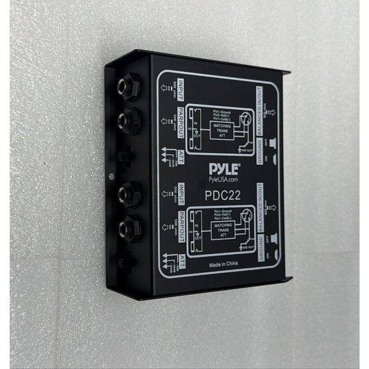 Pyle-Pro Easy to Use 1/4'' Instrument To Balanced Unbalanced (1/4''/XLR) Direct