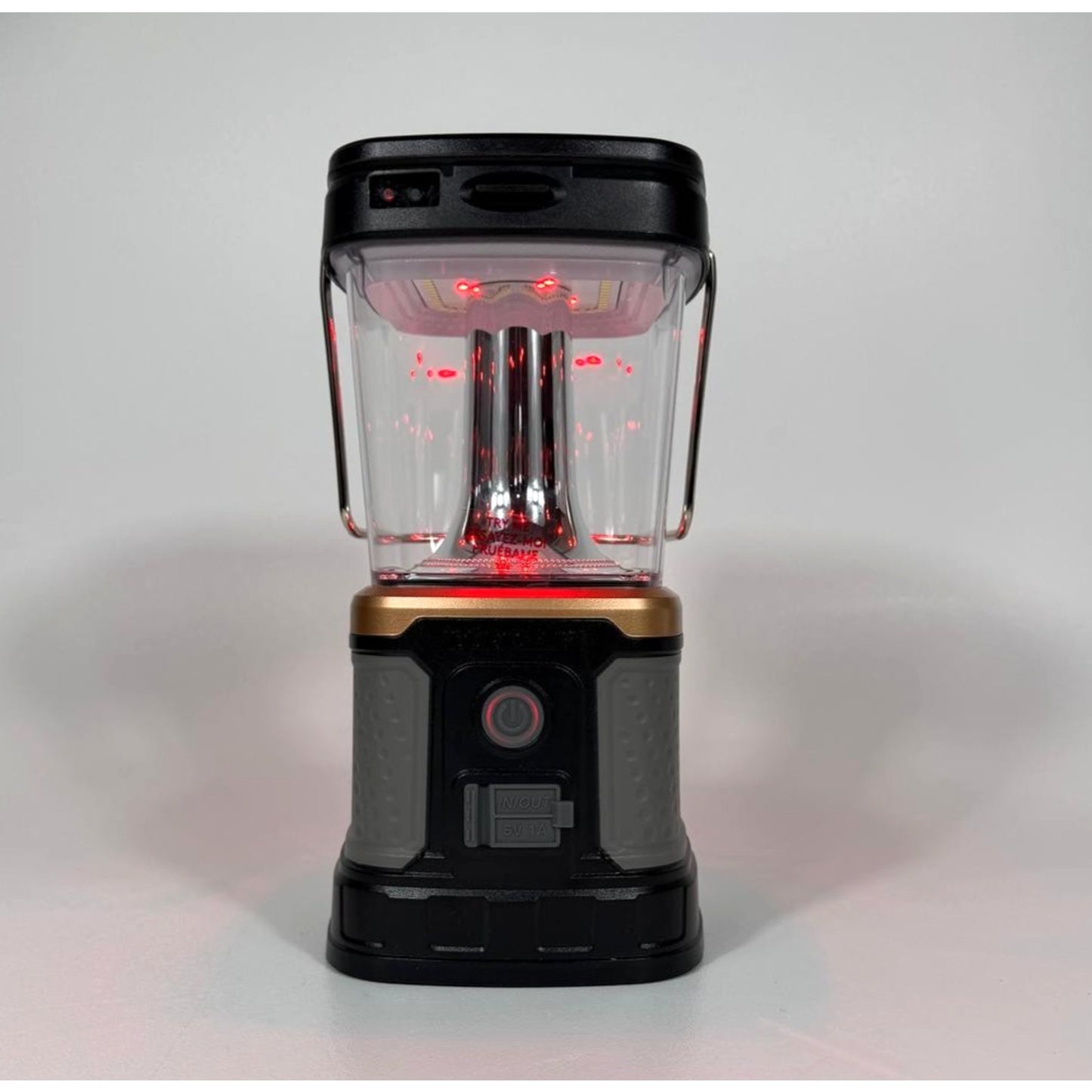 Duracell 3000 Lumen Rechargeable Lantern Solar USB Qi D Battery Ready