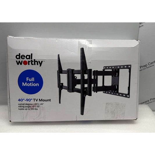 Dealworthy Full Motion TV Wall Mount for 40–90 Inch Screens, Heavy Duty Steel