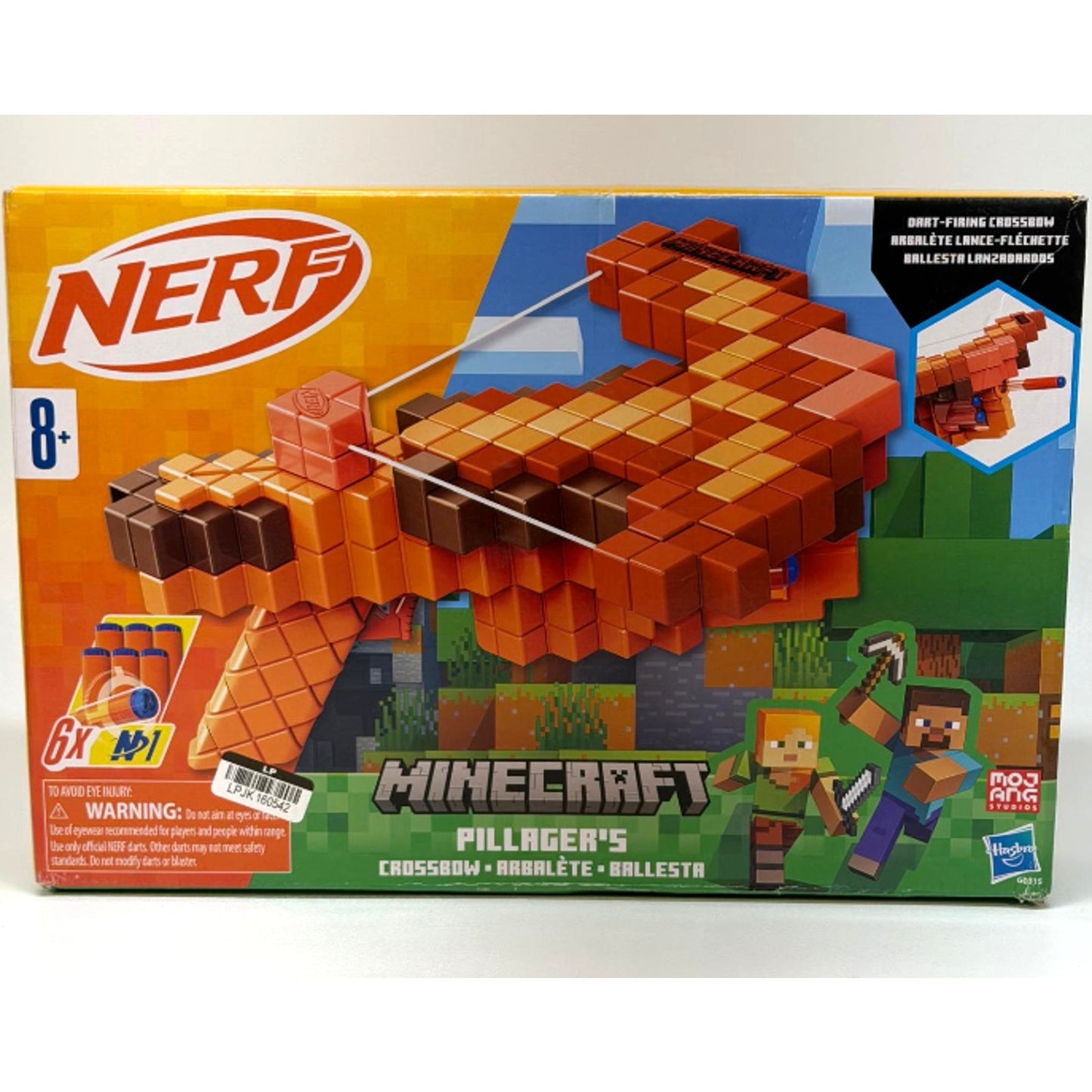 Nerf Minecraft Pillager Crossbrow Dart Blaster
