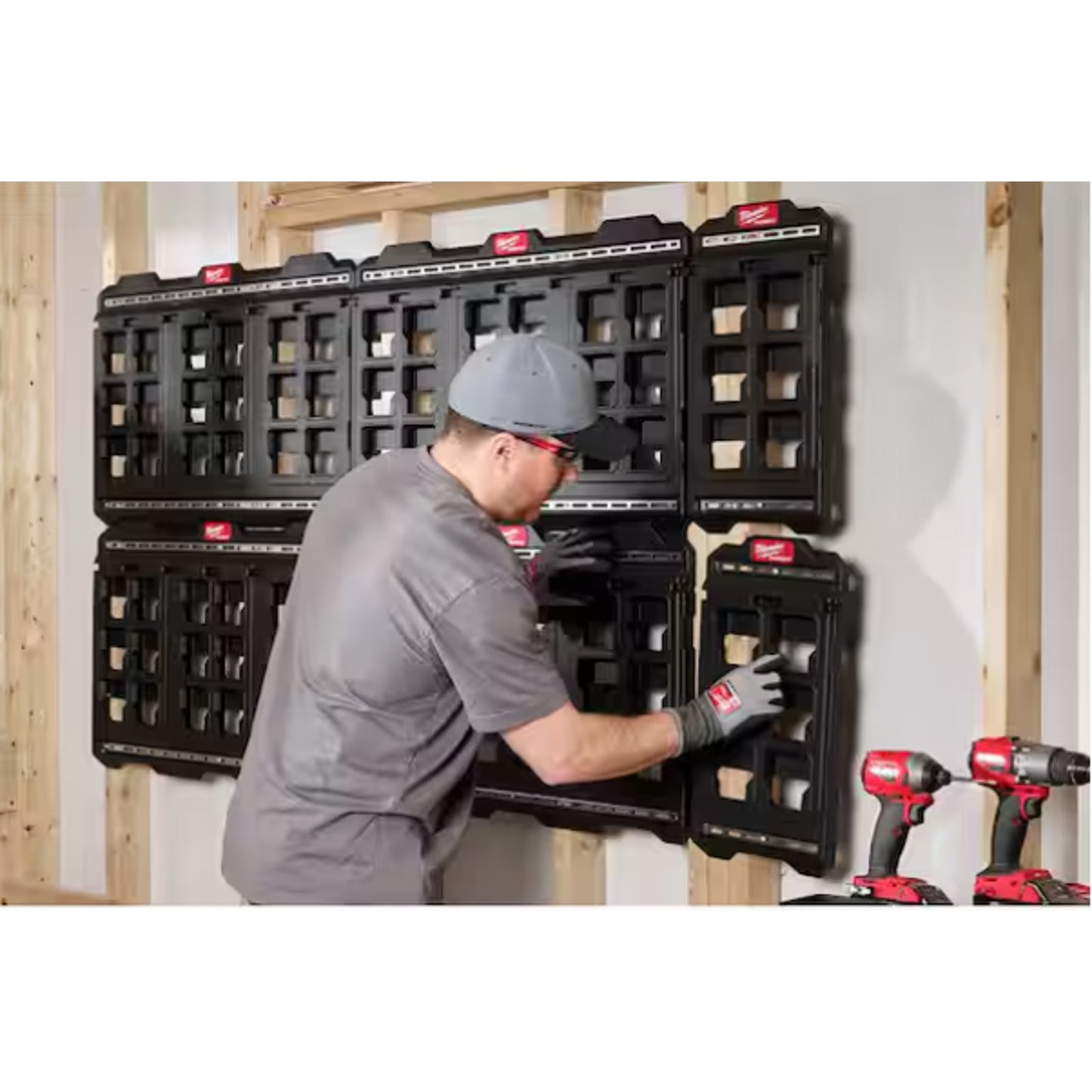 Milwaukee 20 In. X 10.25 In. Wall Plate in Black