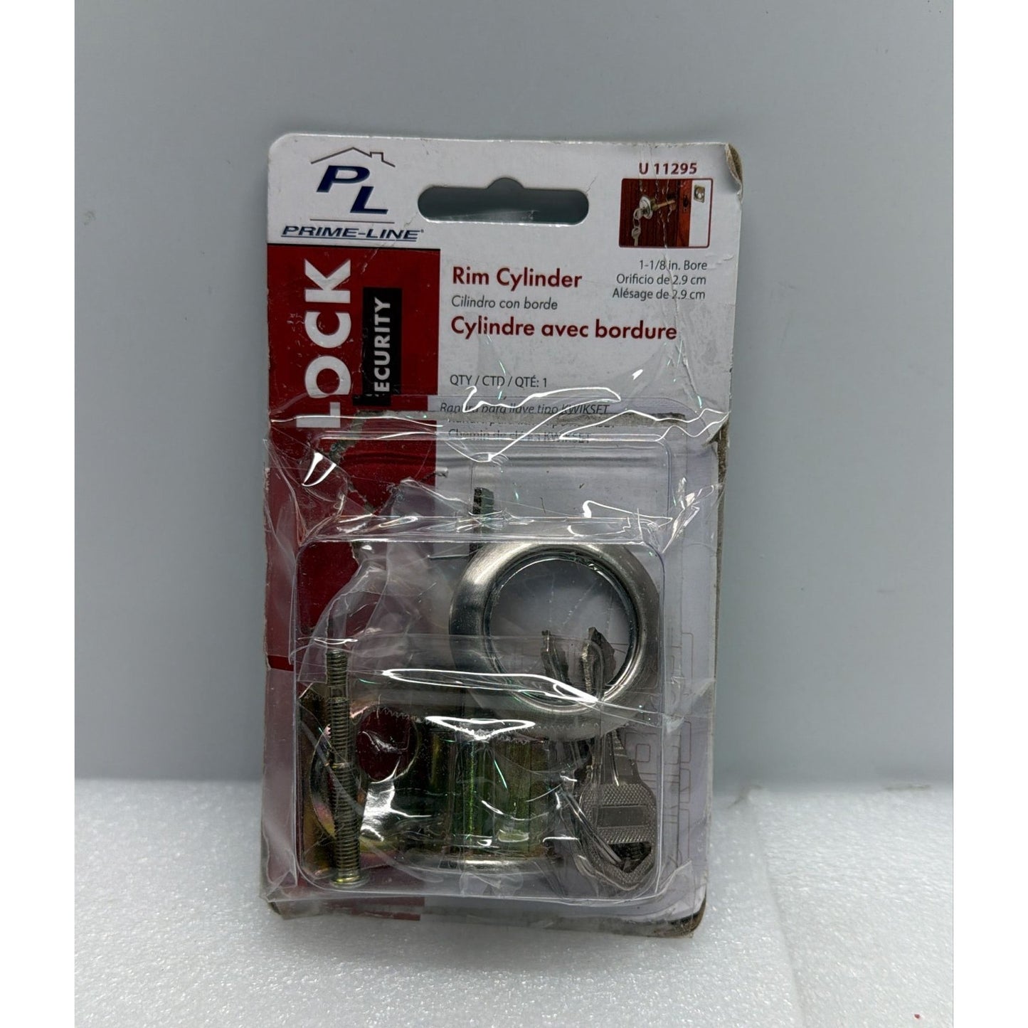 Prime-Line U 11295 Rim Cylinder Lock, 3/4 in
