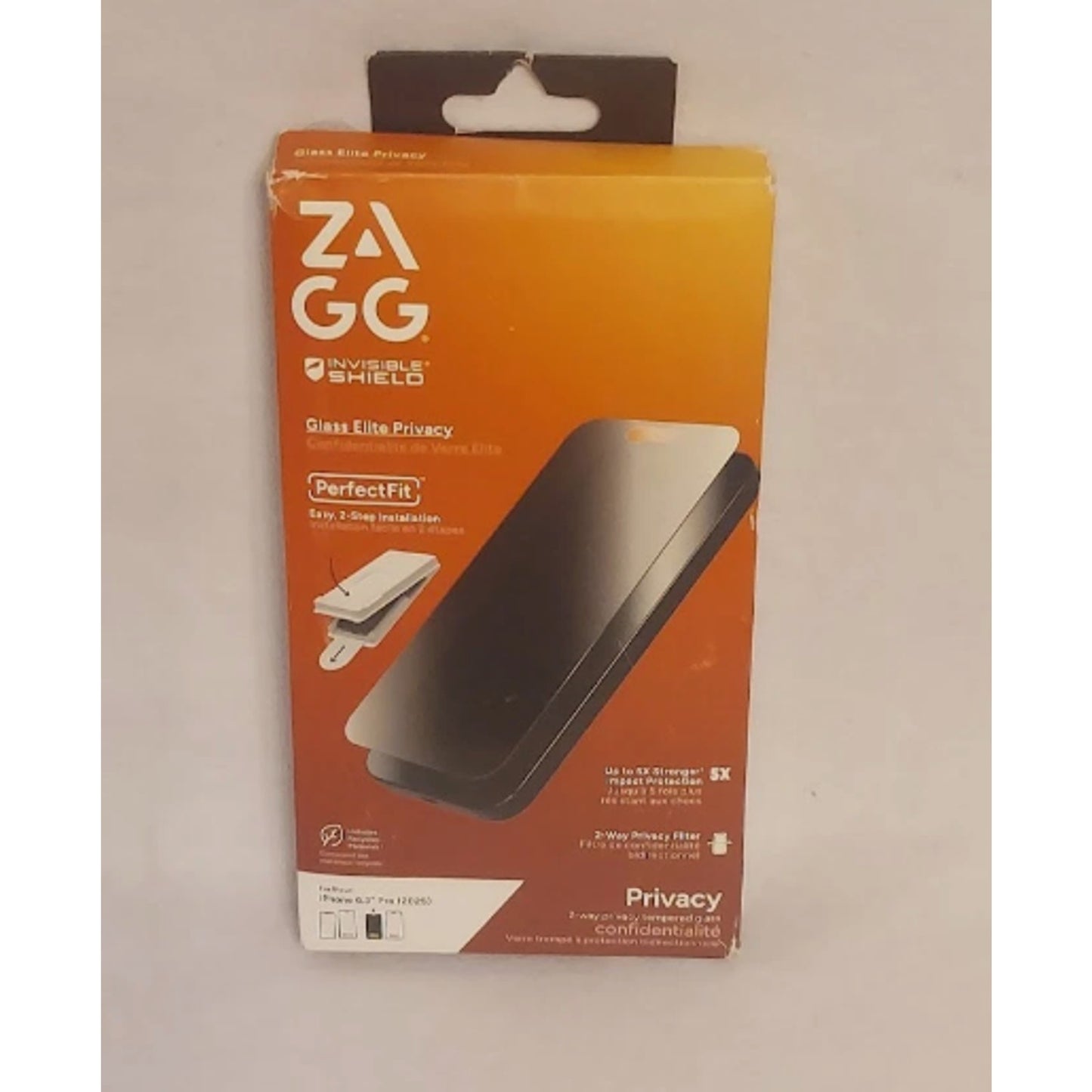 ZAGG Invisible Shield Glass Elite Privacy - for iPhone 6.3 Pro 2025 840390356284