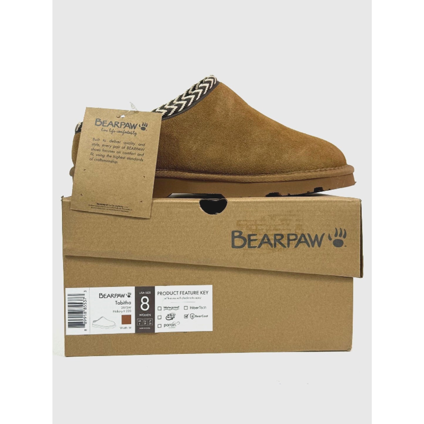 Bearpaw Tabitha Women's Suede Slippers 2973W Size 8