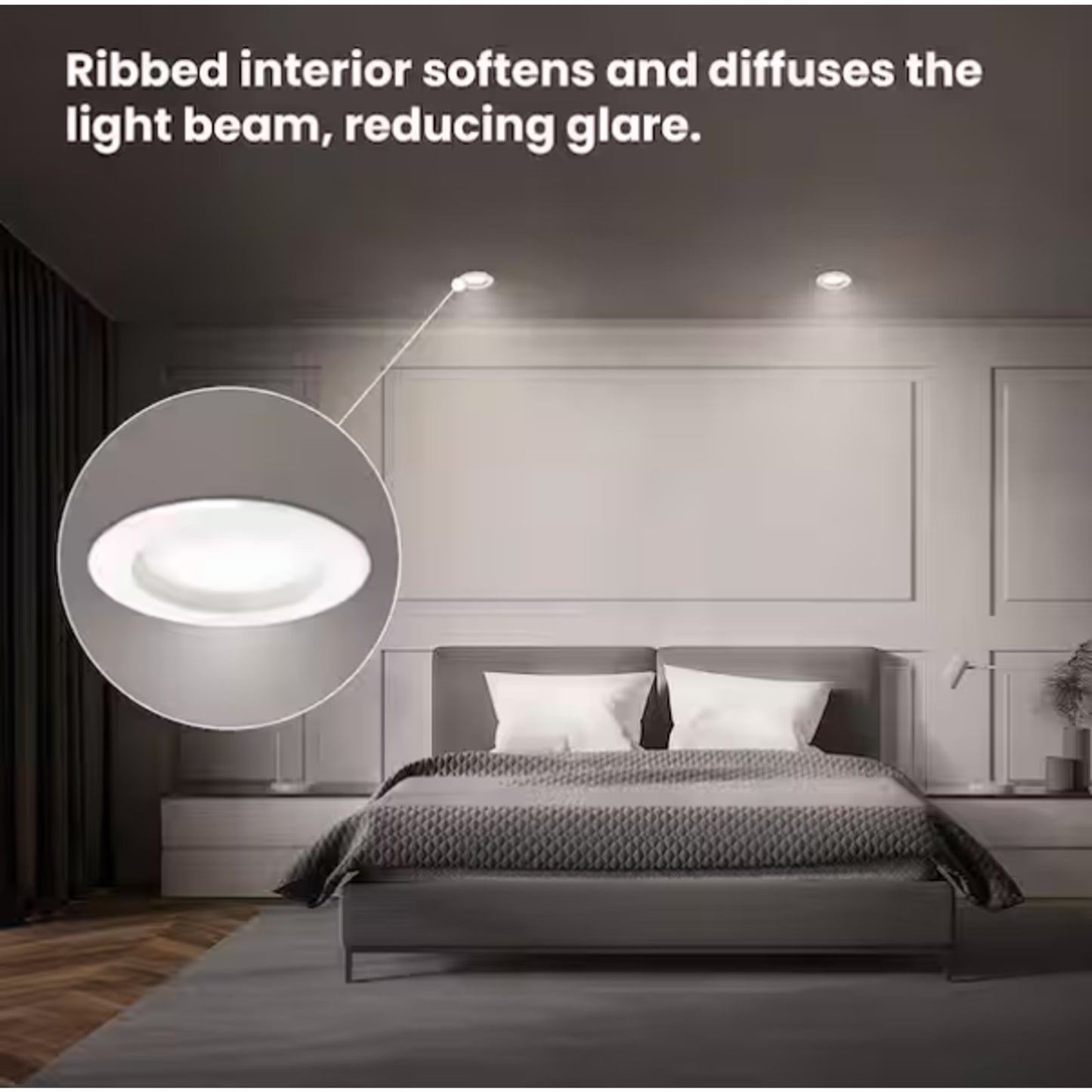 FEIT Electric 5/6" LED Recessed Downlight Kit 6-Pack Dimmable Adjustable White