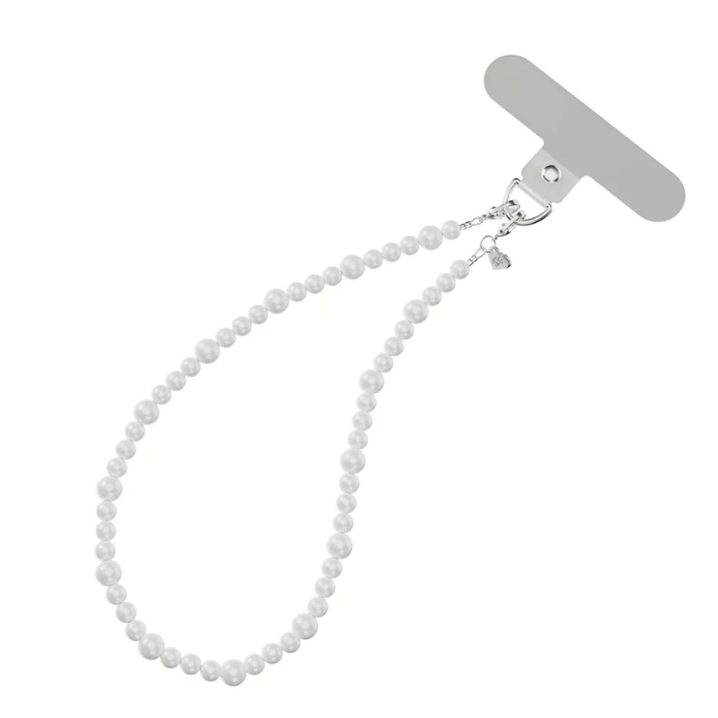 VELVET CAVIAR Phone Charm - White Pearl: Cell Phone Accessory