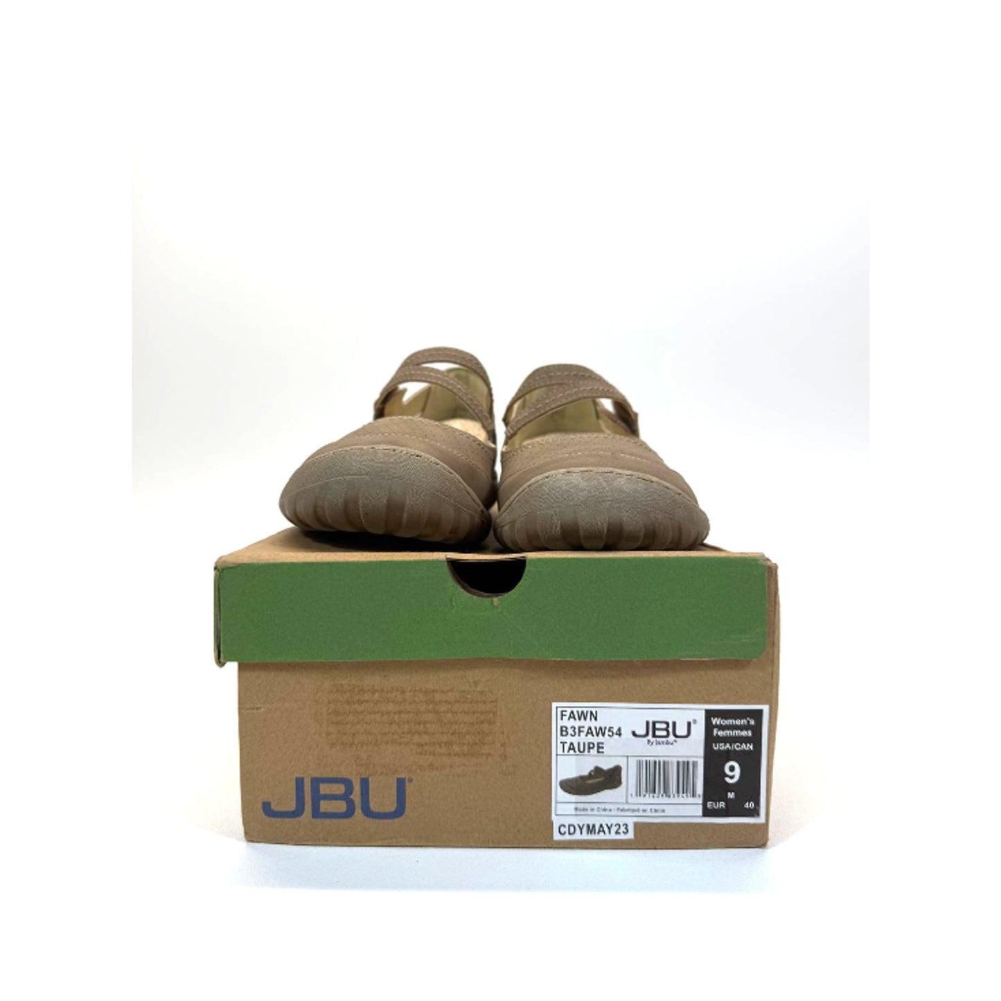 JBU Women's Fawn Mary Jane Taupe - B3FAW54, Taupe Size 9