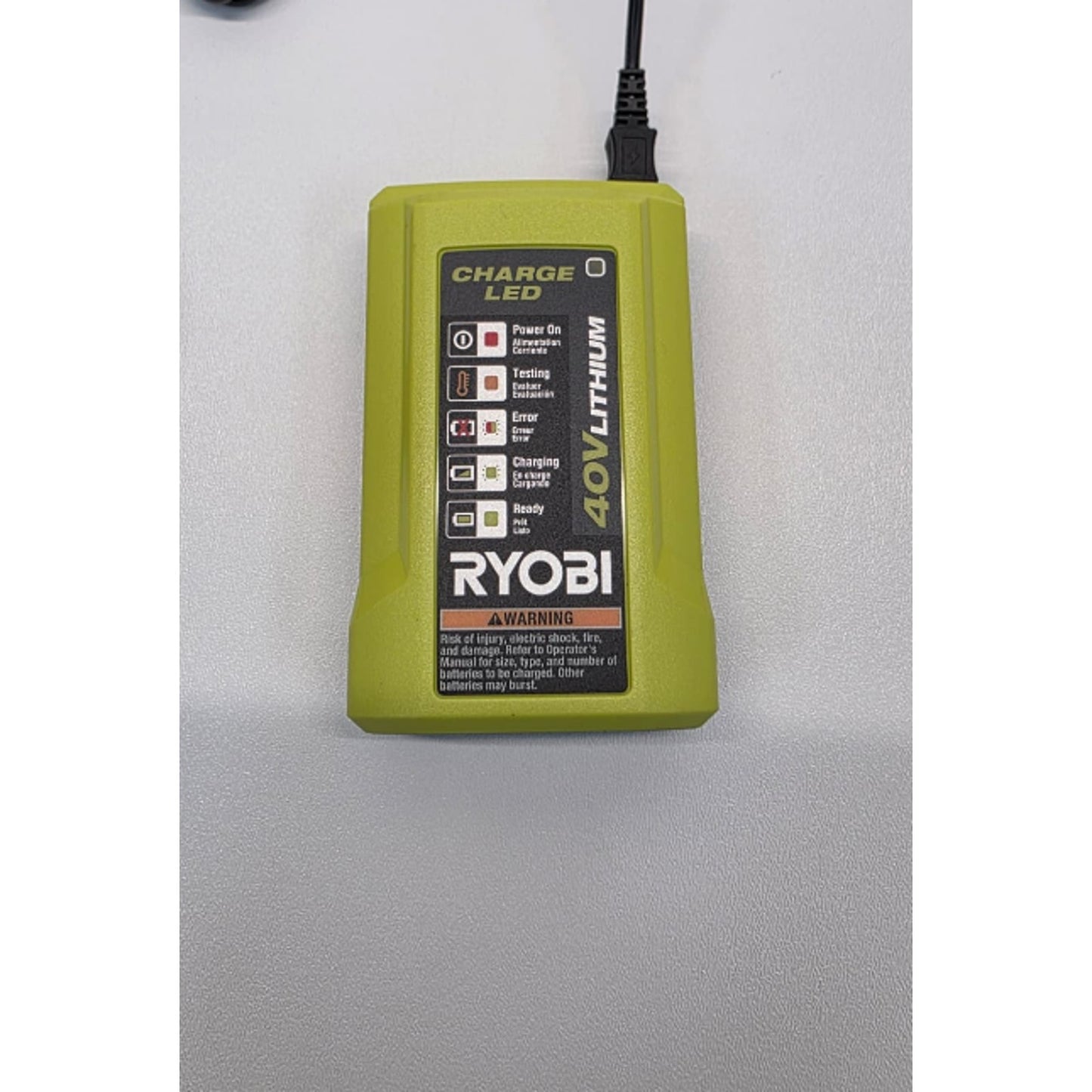 RYOBI OP404VNM 40V 40 Volt Lithium Ion Compact SLIM Battery Charger