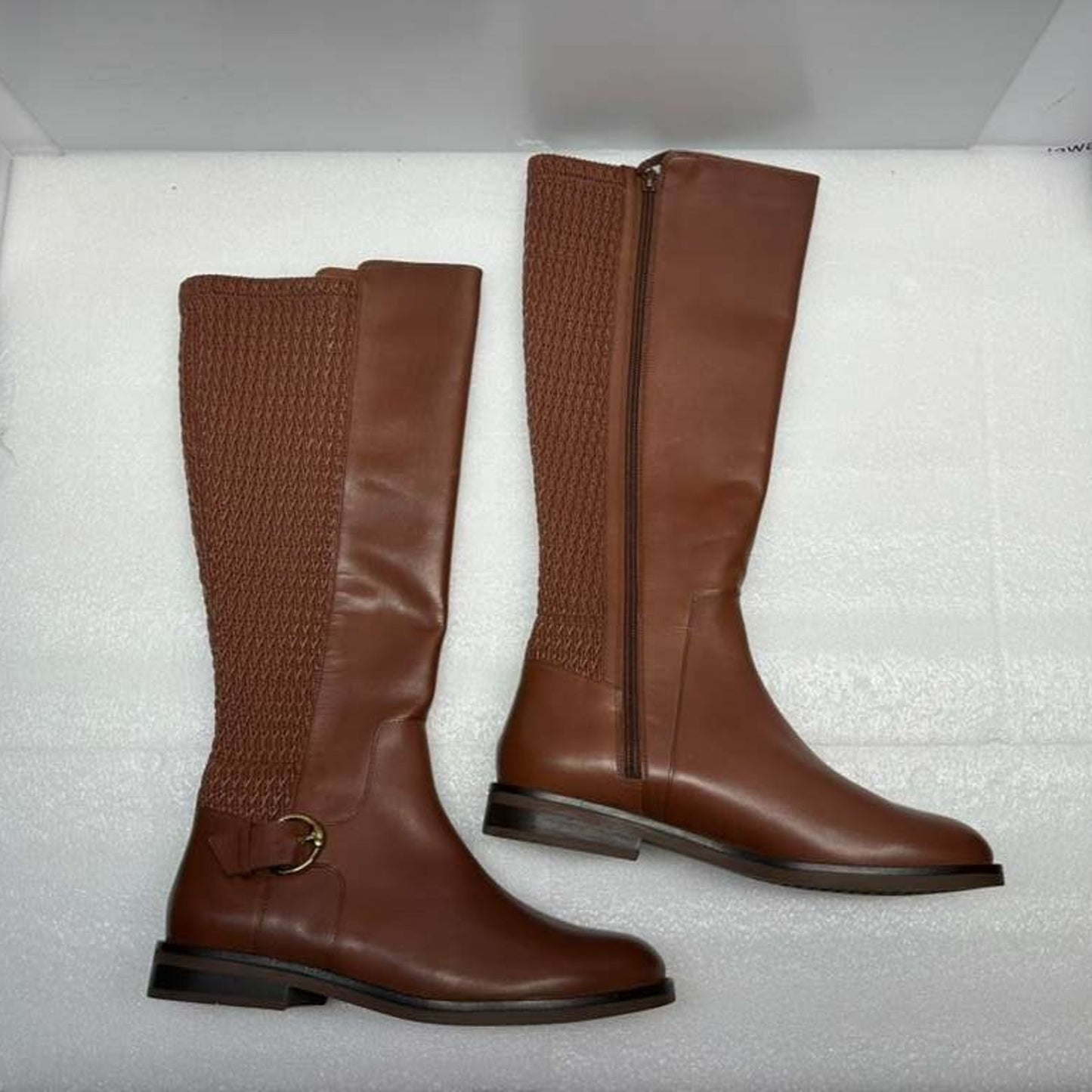 Cole Haan Women's Clover Stretch Tall Boot Knee High Brown Size 8.5-M