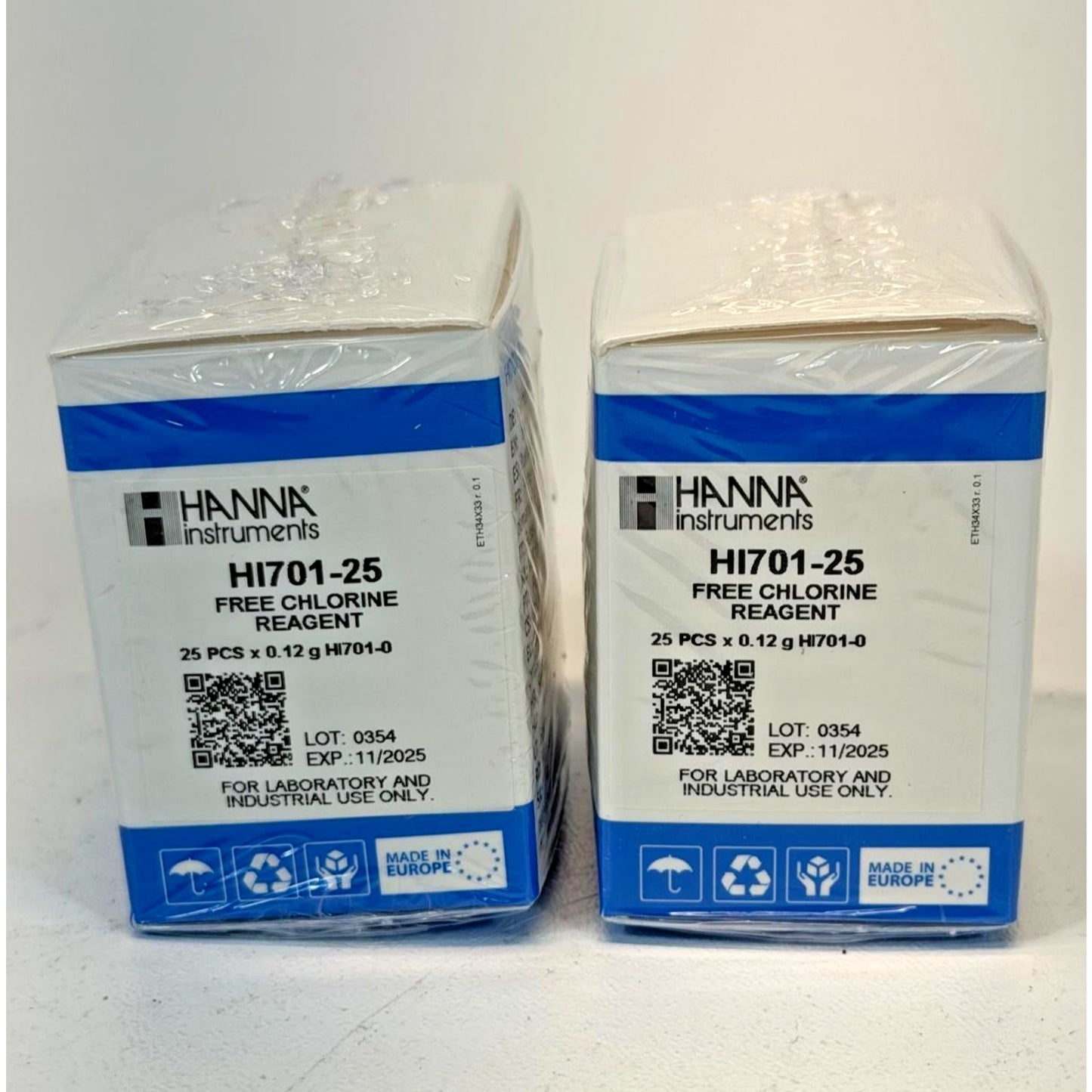 HI701-25 Free Chlorine Reagent (50 Tests) - Hanna Instruments