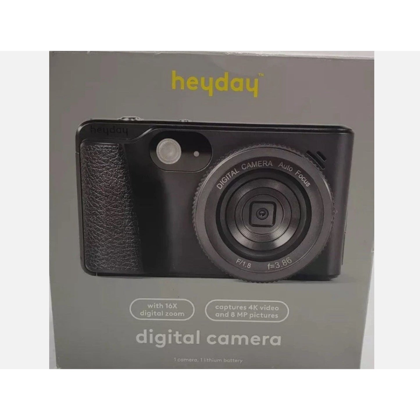 8MP 4K Digital Camera - heyday Black,198420079178