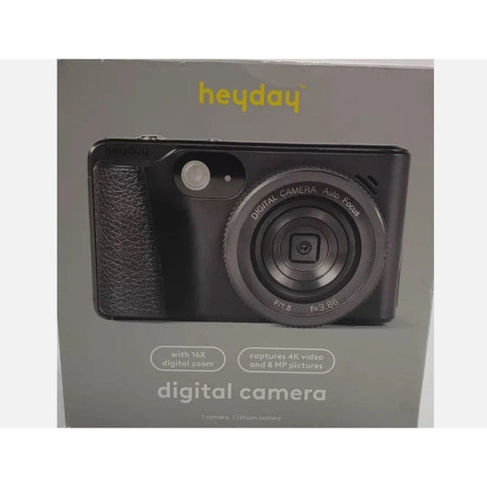 8MP 4K Digital Camera - heyday Black,198420079178