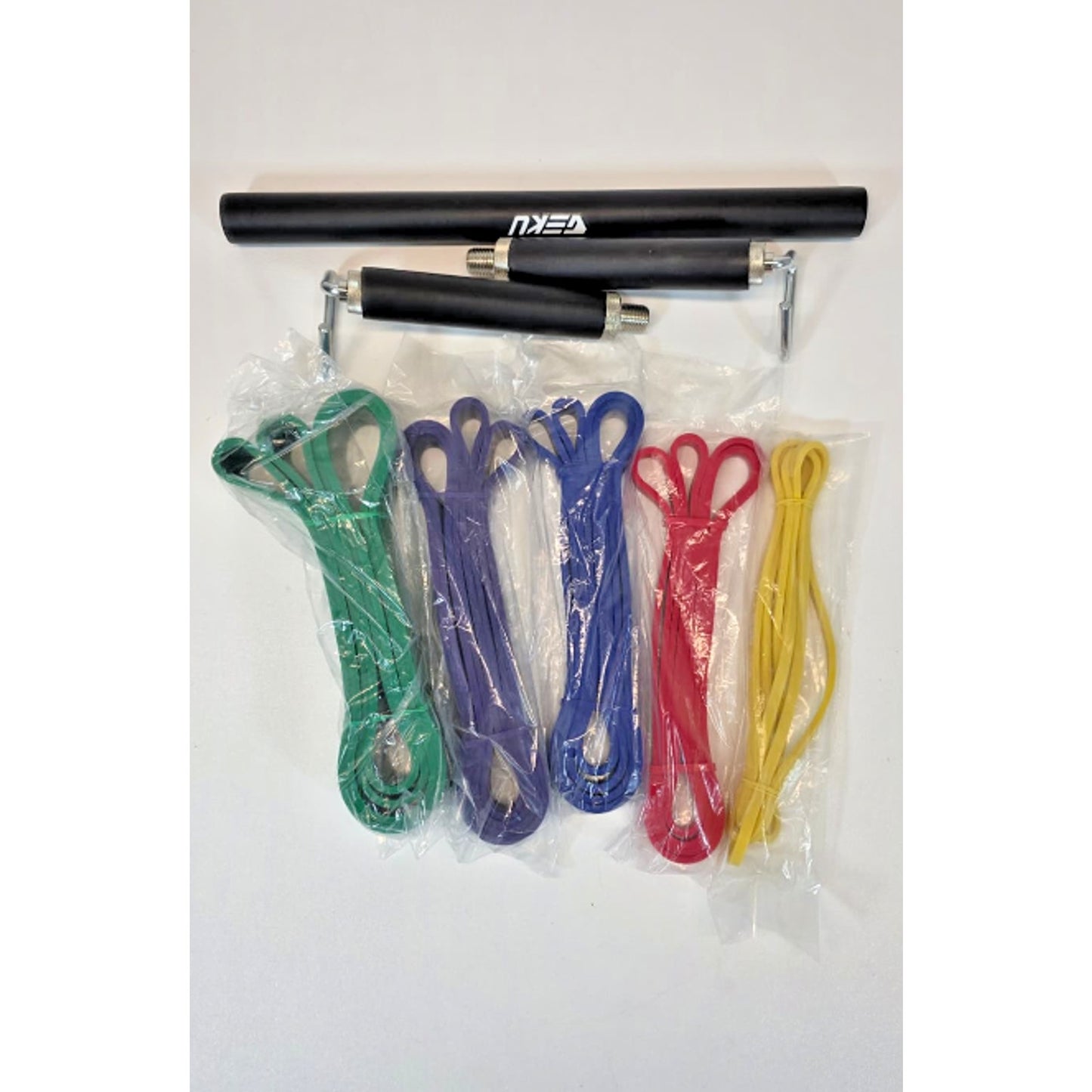 GEKU FIT Resistance Band Bar, Length-Adjustable Detachable Heavy Duty Workout...