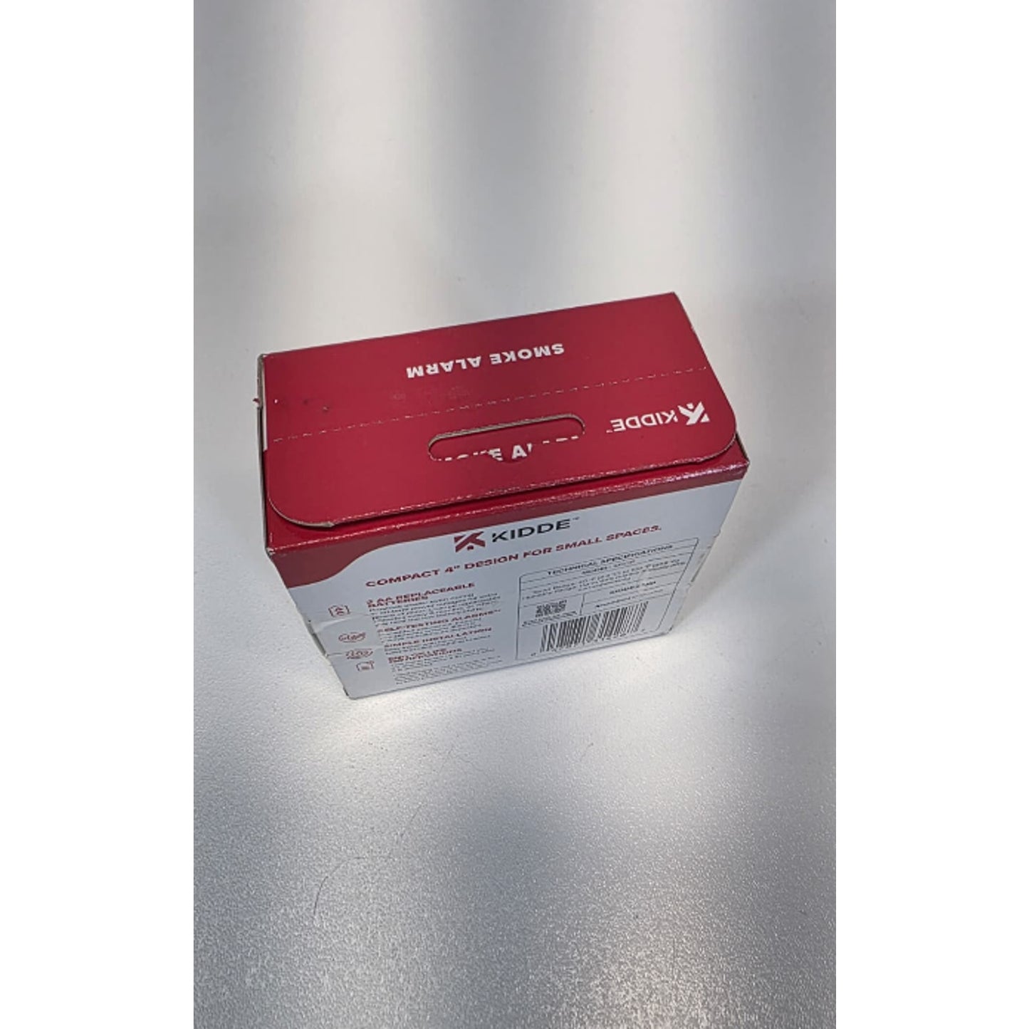 Kidde Compact 4 in. Battery Powered Smoke Detector with Photoelectric Sensor