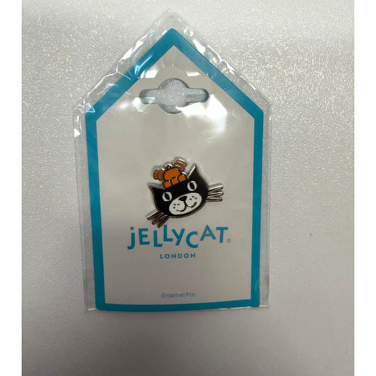 Jellycat AUTHENTIC New Jack enamel Pin Cat Rare - Sealed-