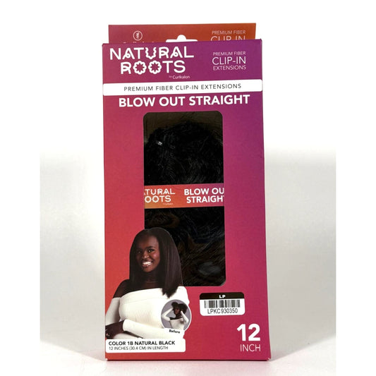 Curlkalon Blow Out Straight 12" Clip-In Natural Black Hair Extensions - 9ct