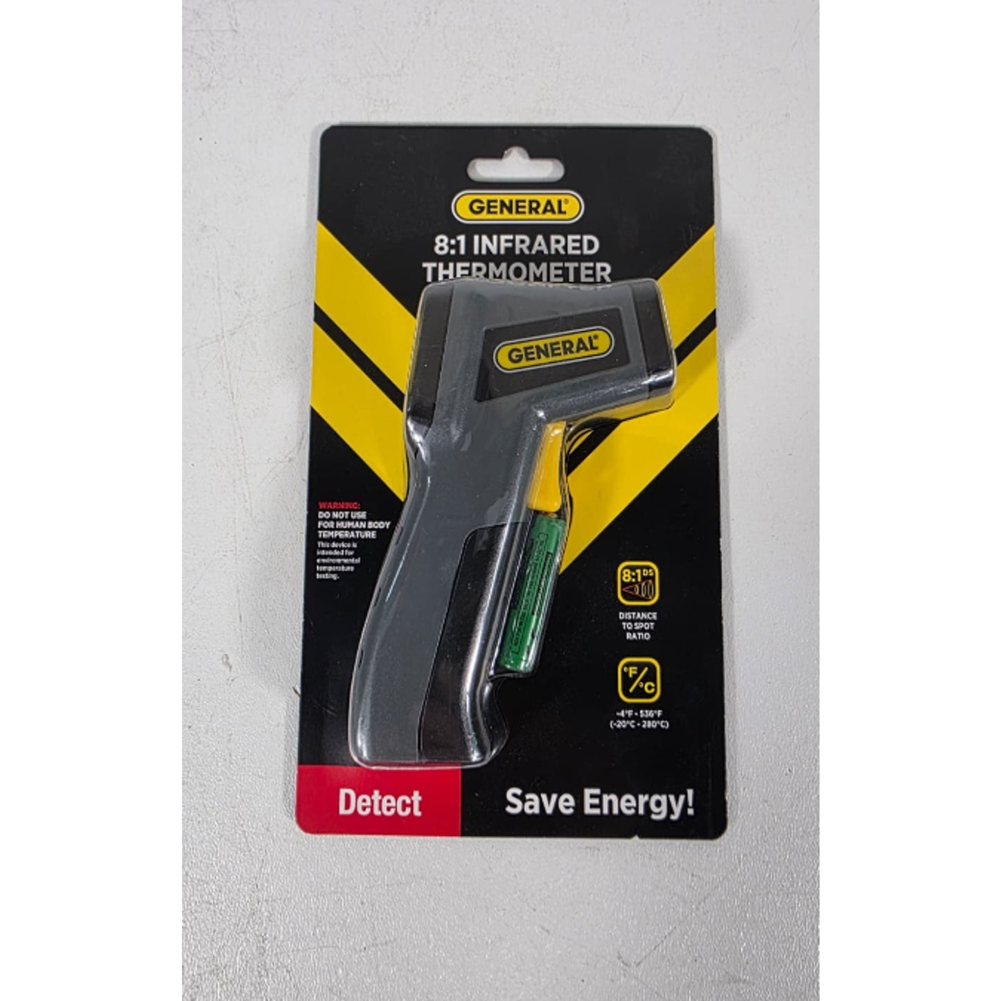General Tools IRT205 Mini Non-Contact Laser Infrared Thermometer Temperature Gun