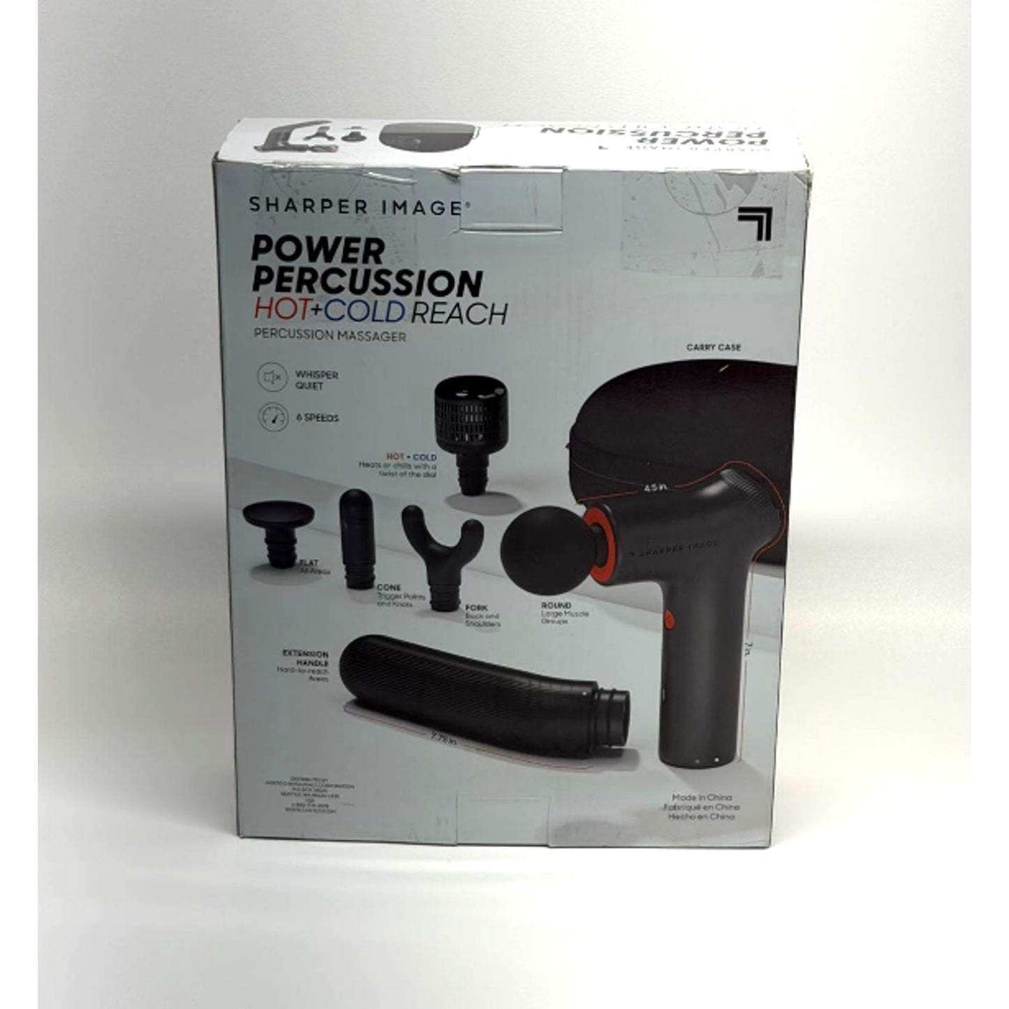 Sharper Image Power Percussion Hot & Cold Reach Percussion Massager.