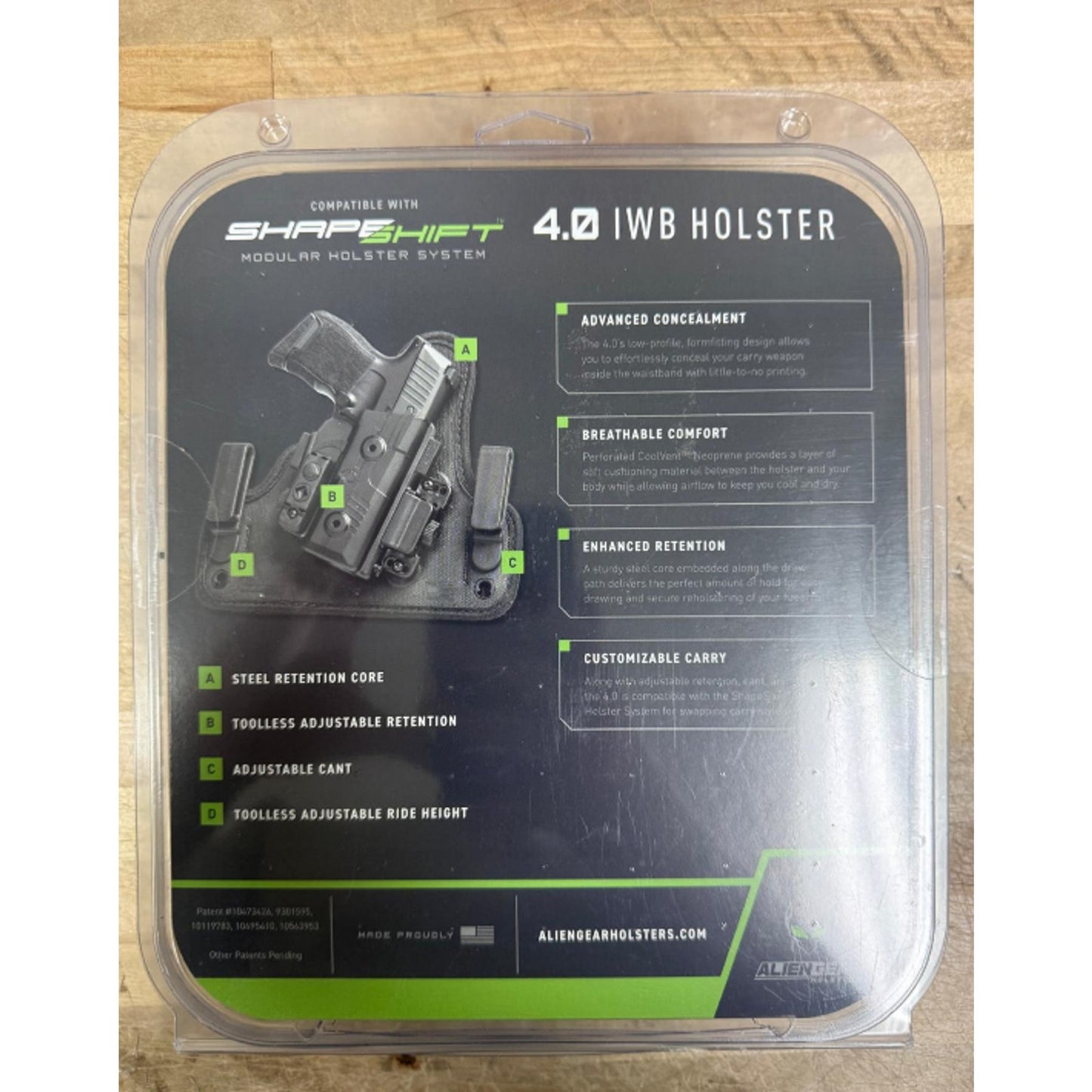 ALIEN GEAR SHAPESHIFT 4.0 IWB P365 RIGHT HAND