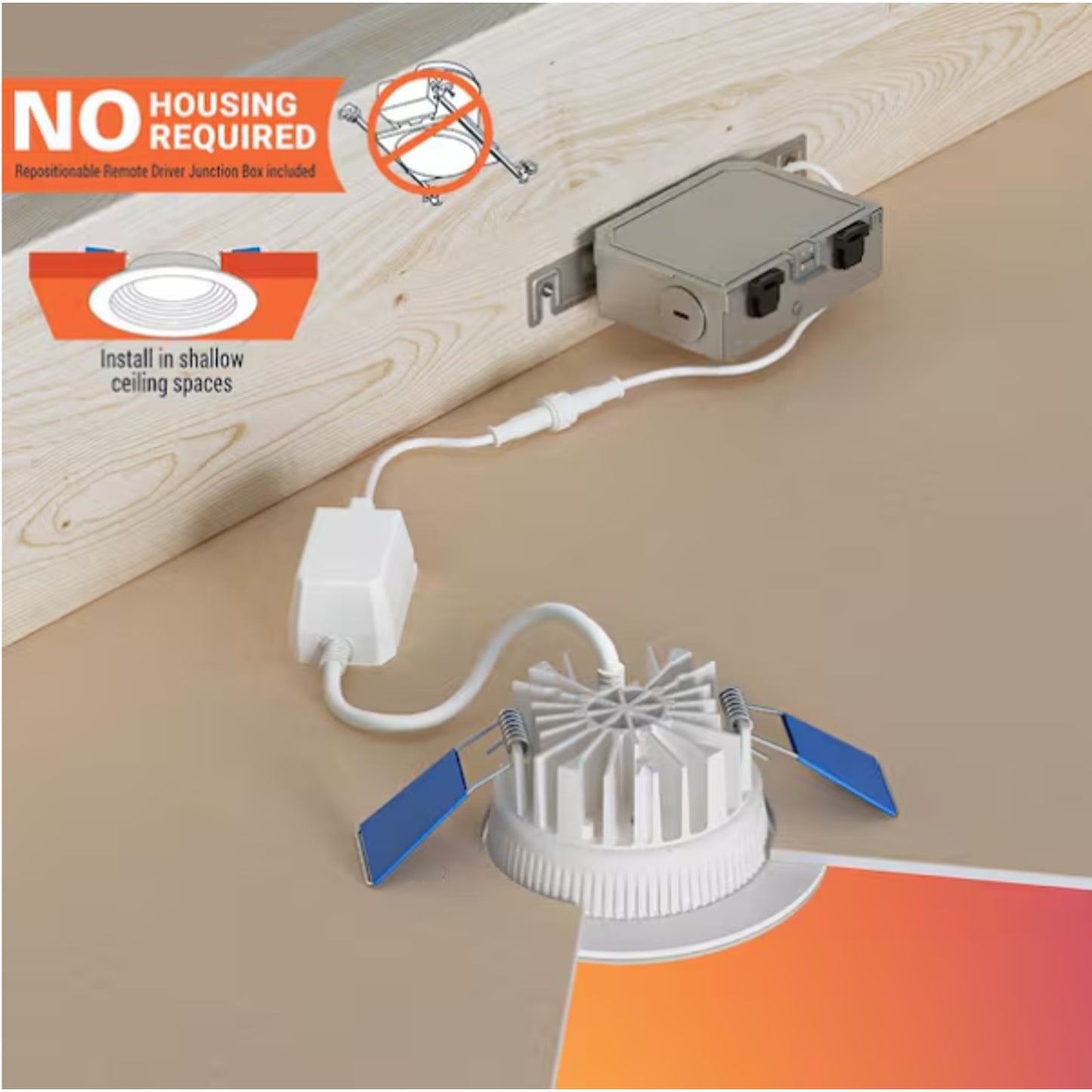 HALO 4” Dual Zone Smart Wi-Fi® Canless LED Light Powered by WiZ Pro