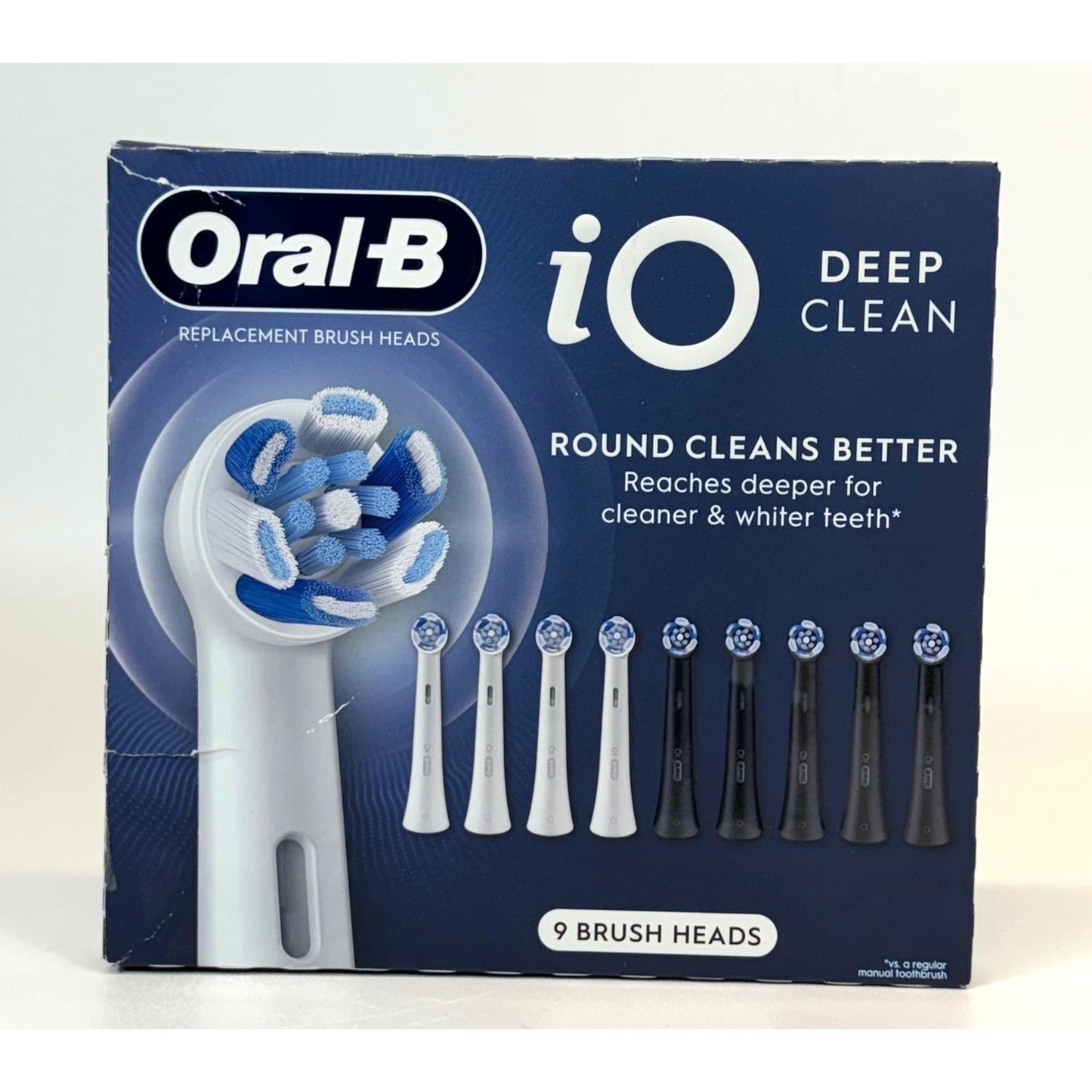Oral-B iO Deep Clean Replacement Toothbrush Head, 9-count
