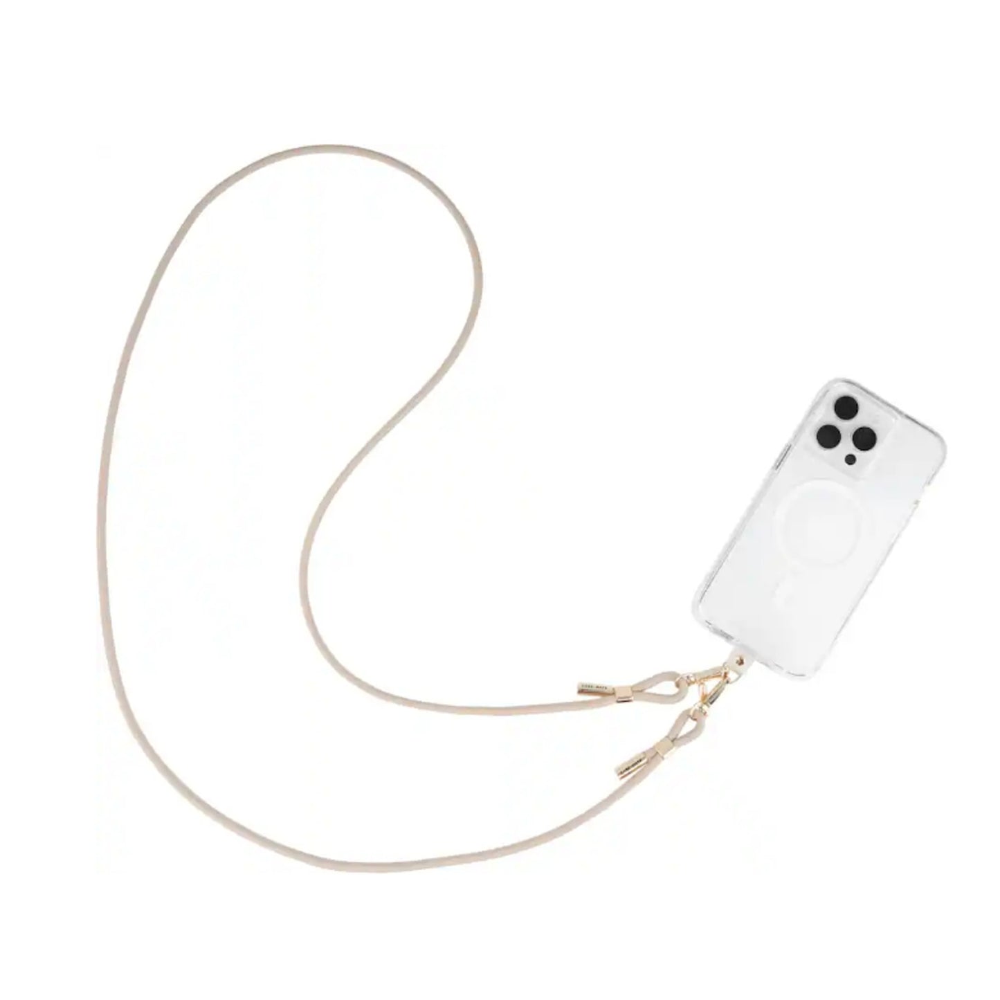 Case-Mate - Crossbody for Any Cell Phone - Taupe Rope