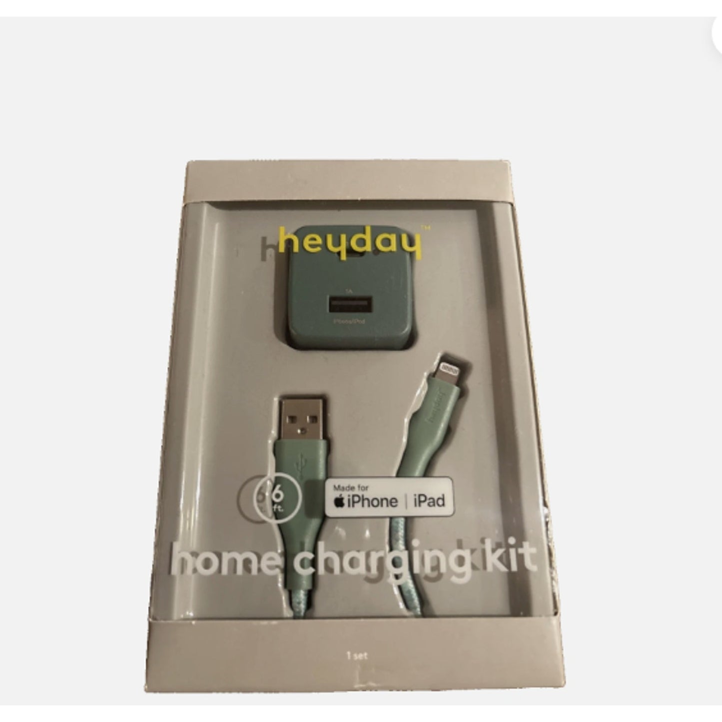 2-Port 15W Wall Charger USB-C USB-A + 6ft Cable MFi 818009029225