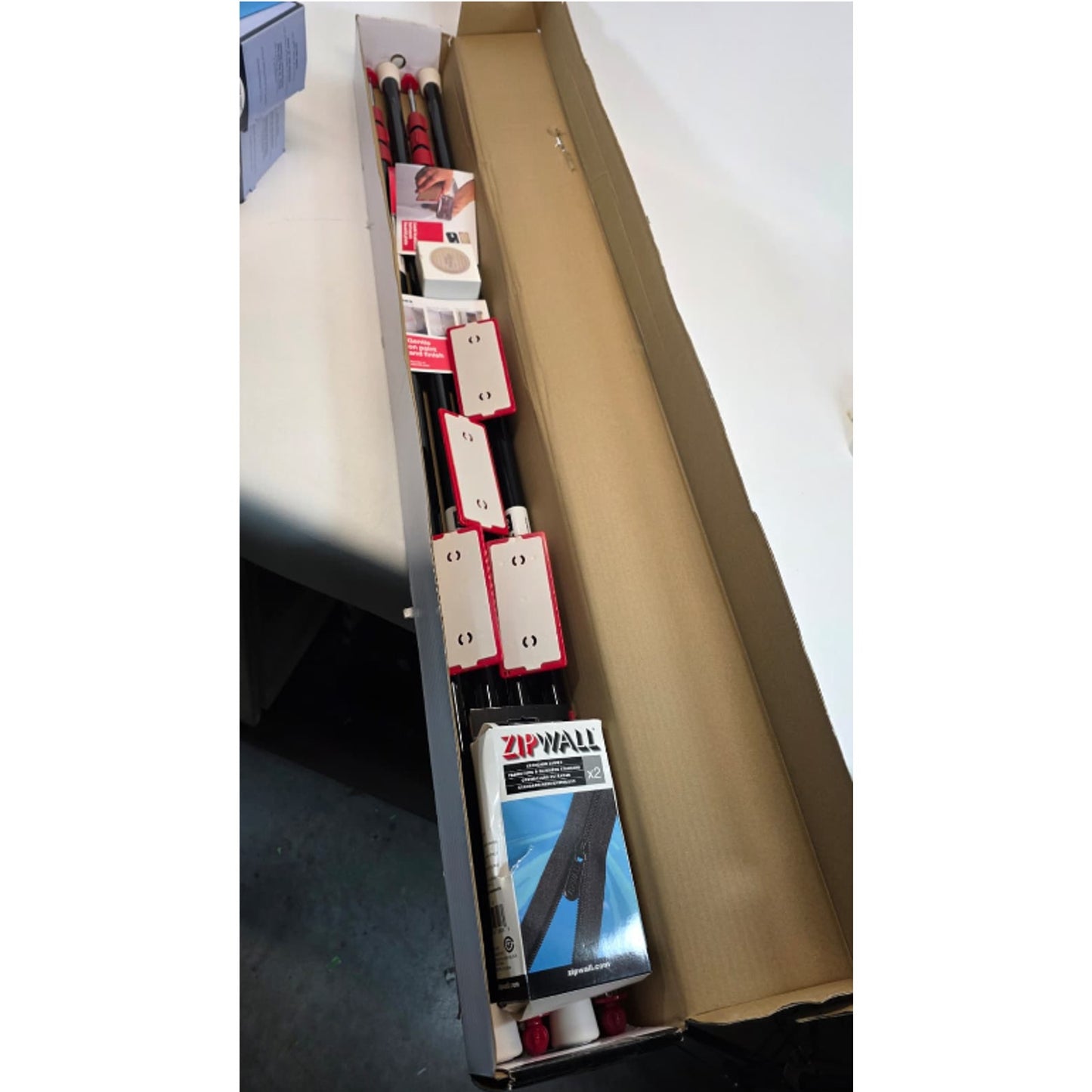 Zipwall Four 10 Ft. Stainless Steel Spring-Loaded Dust Barrier Pole Kit