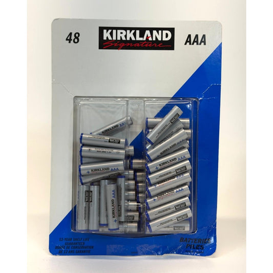 Kirkland Signature Alkaline AAA Plus Batteries, 48 Count