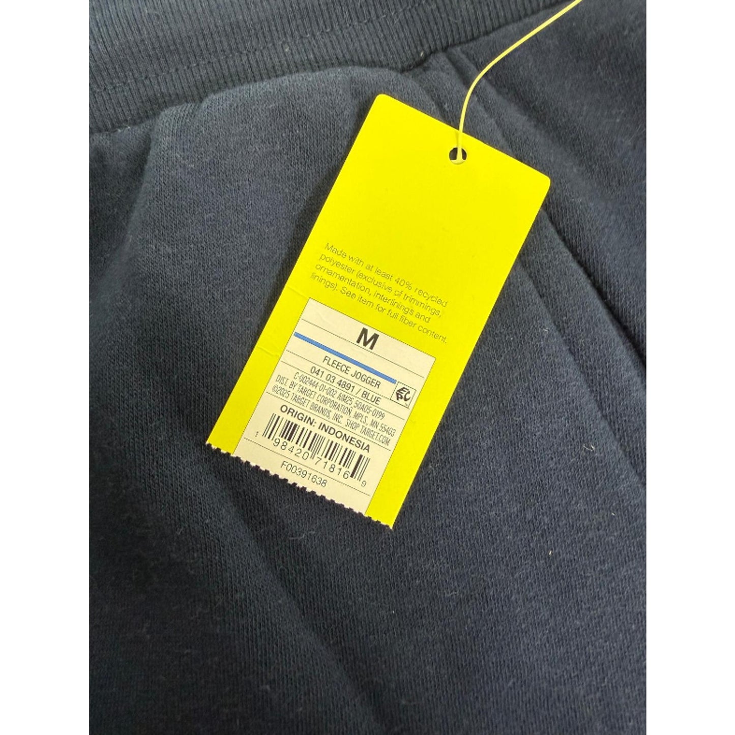 Men's Active Comfort Fleece Jogger Pants - All In Motion™ Blue M