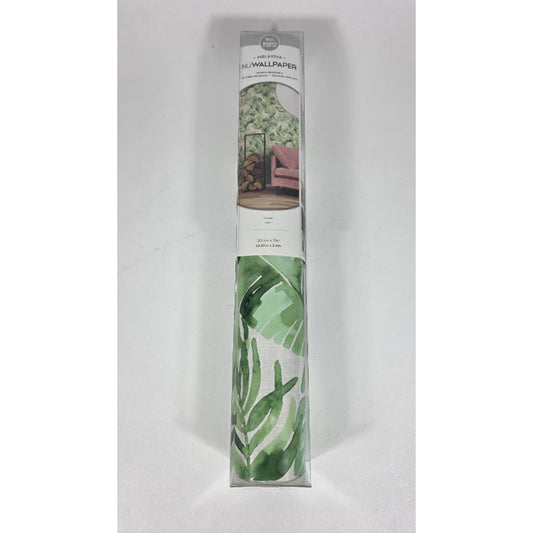 NuWallpaper Tortola Tropical Green Vinyl Peel & Stick Wallpaper (30.75 Sq. Ft.)