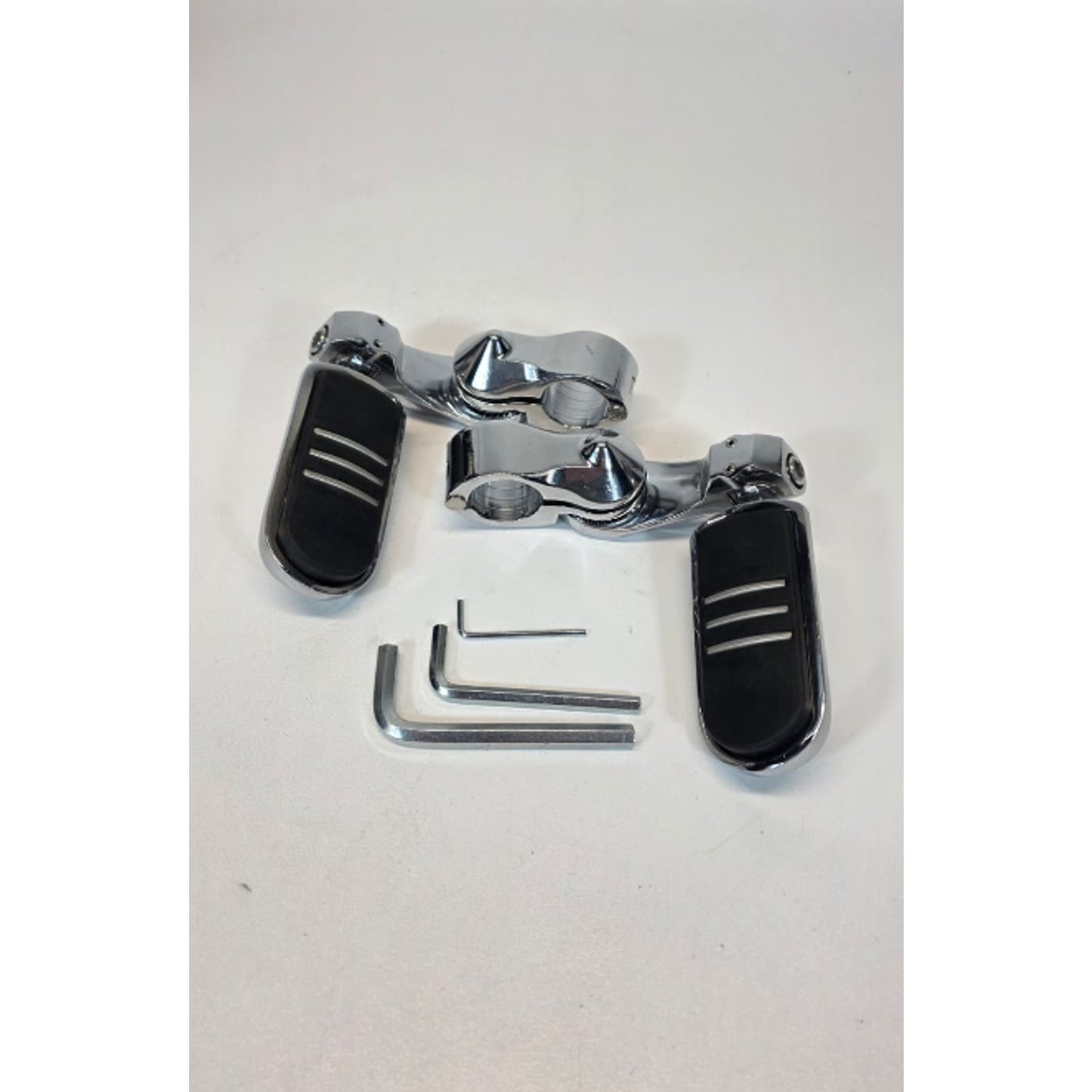 Motorcycle Highway Pegs Crash Bar Adjustable Foot Peg Compatible with Softail...