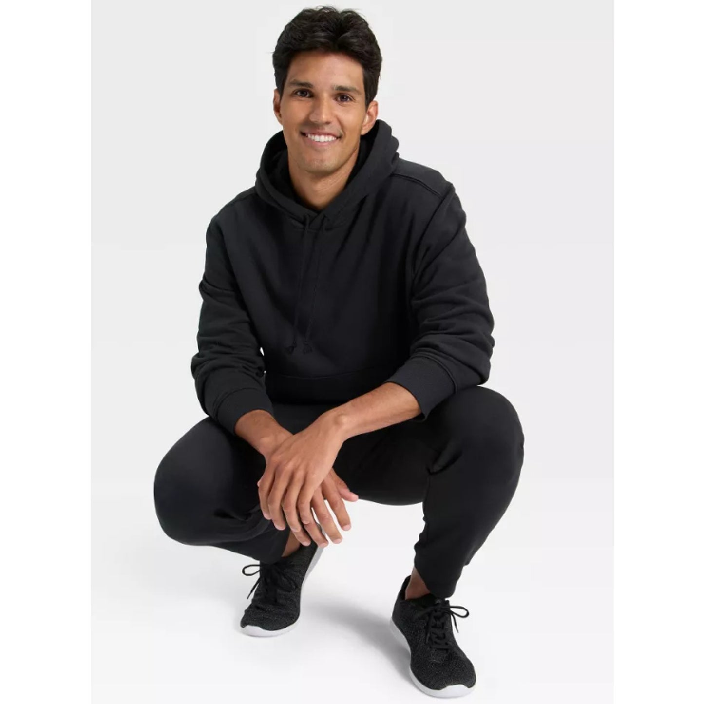 Men's Active Comfort Cotton Fleece Hoodie - All in Motion™ Black XXL