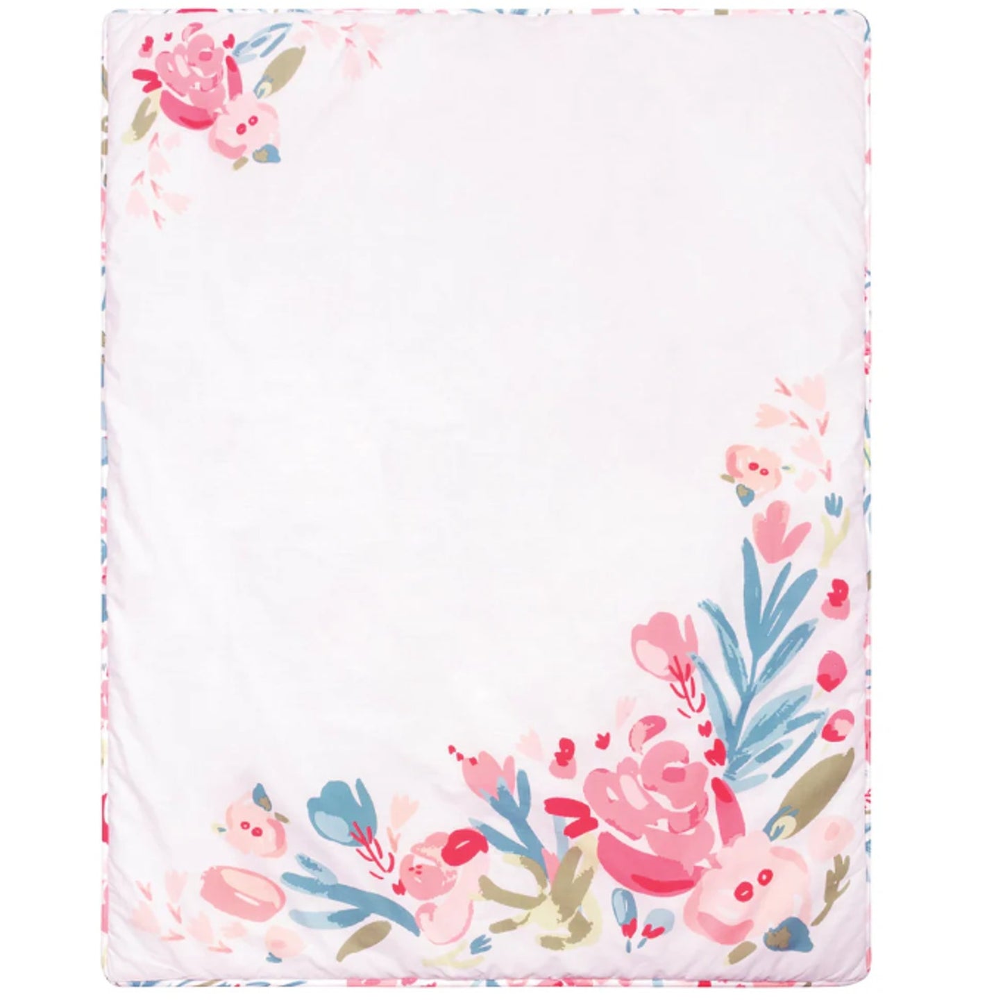 Trend Lab Painterly Floral 3 Piece Baby Nursery Crib Bedding Set