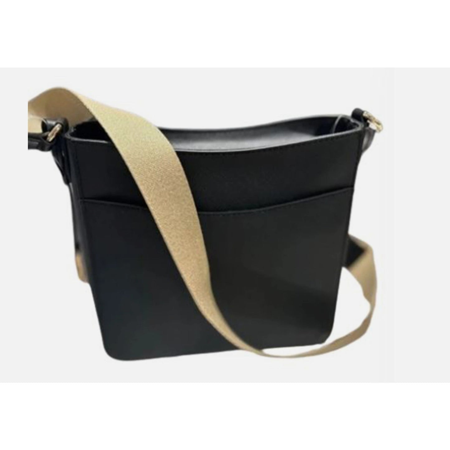 Michael Kors Small Leather Crossbody Bag (Black) 35S4GTVC5L