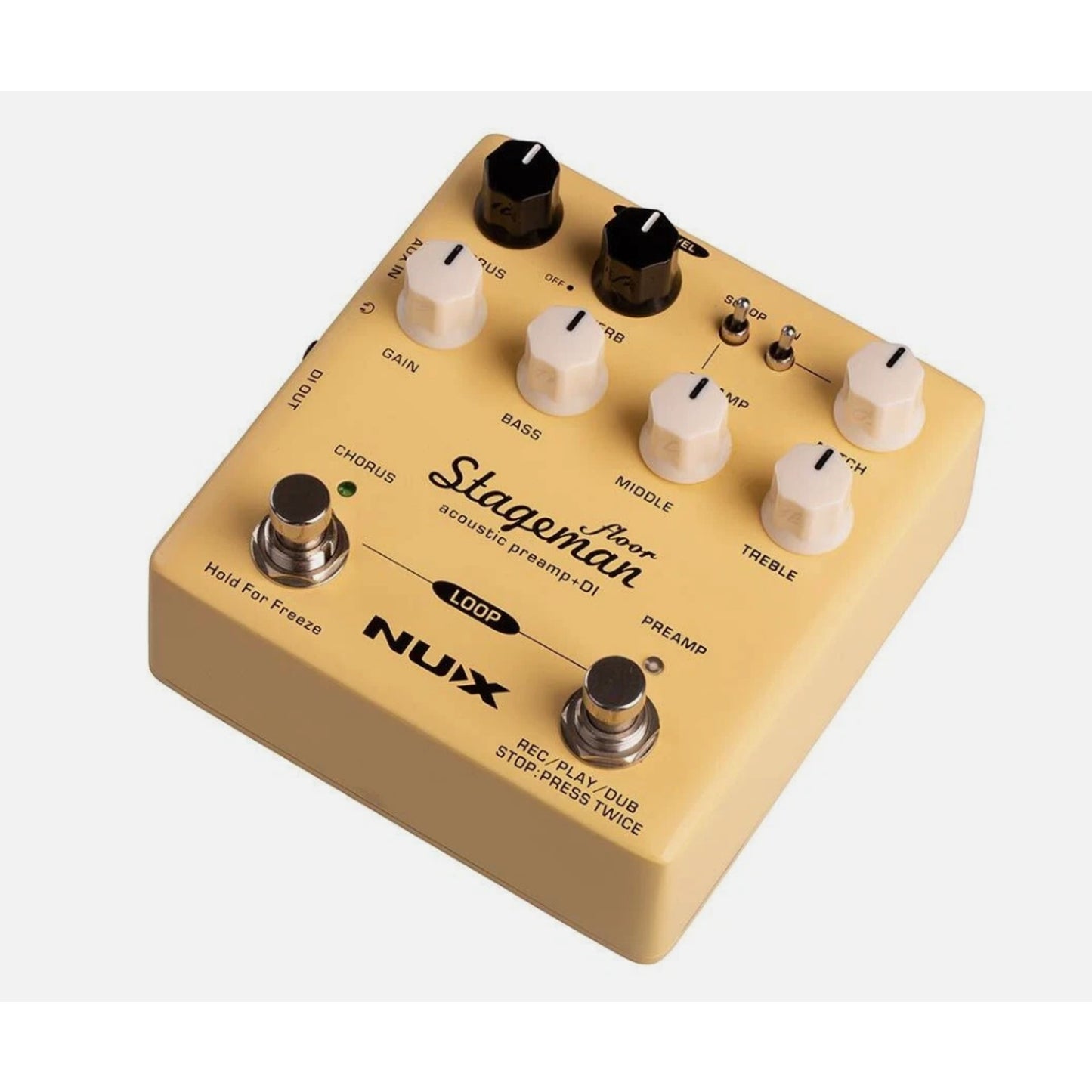 Nux Stageman Floor Acoustic Preamp & DI Effects Pedal