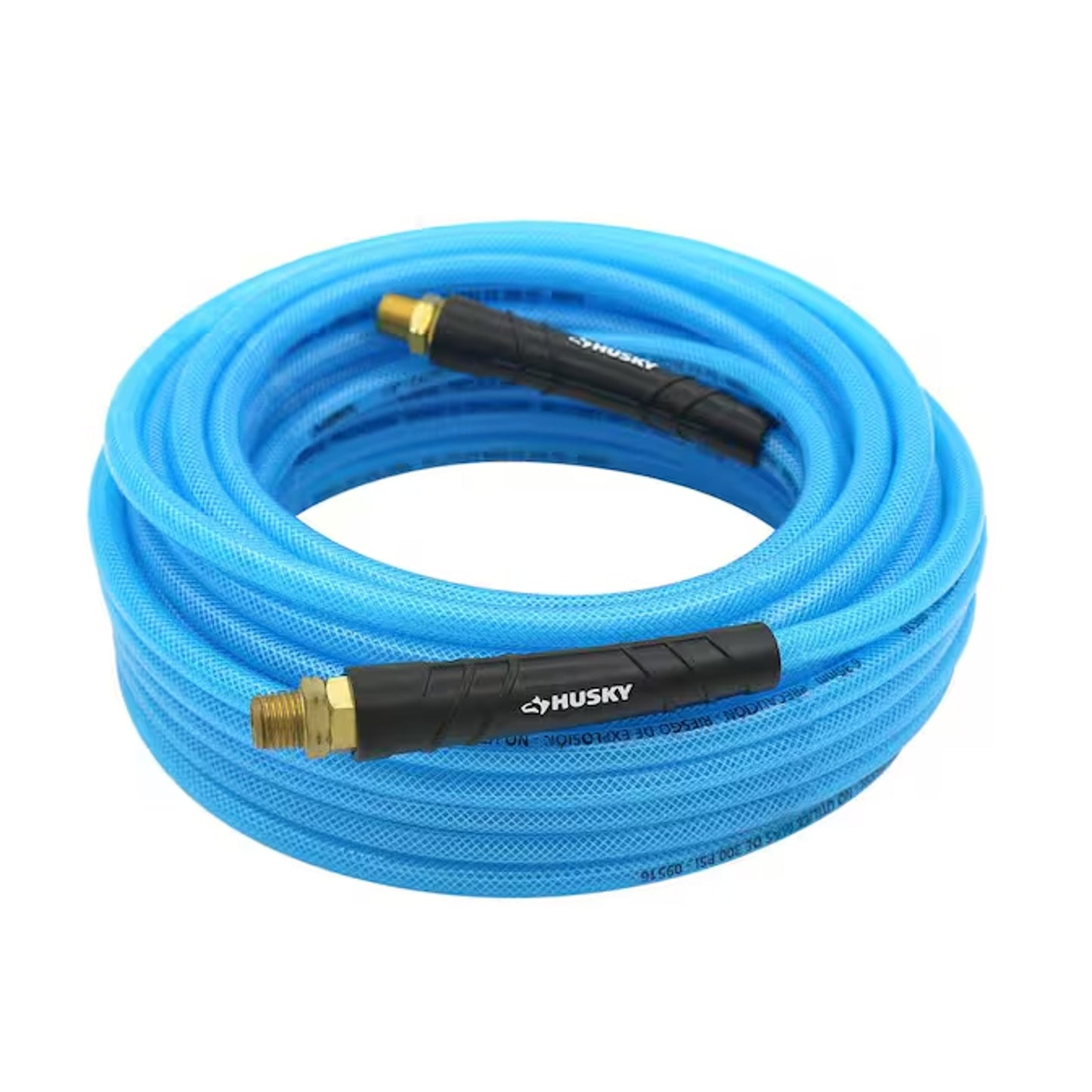 Husky 1/4 in. x 50 ft. Poly Air Hose + Male and Female Plugs
