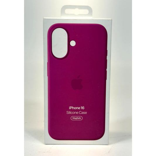 Apple iPhone 16 Silicone Case with MagSafe and Camera Control Fuchsia